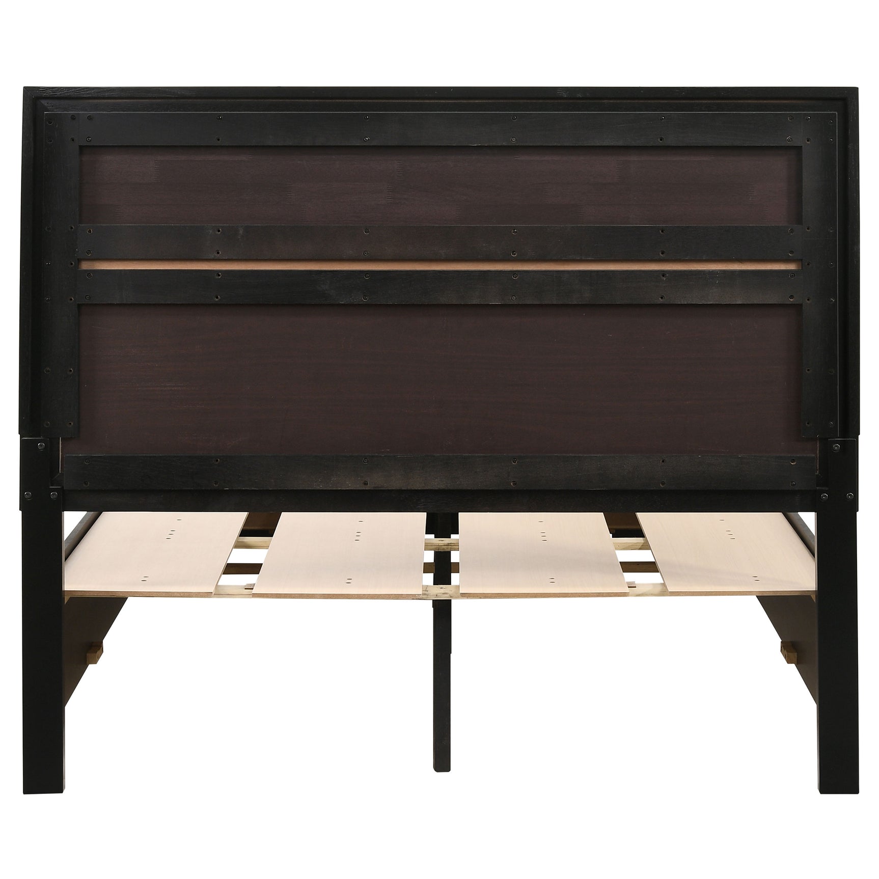 Miranda 51-inch Wood Full Storage Panel Bed Black - Tampa Furniture Outlet