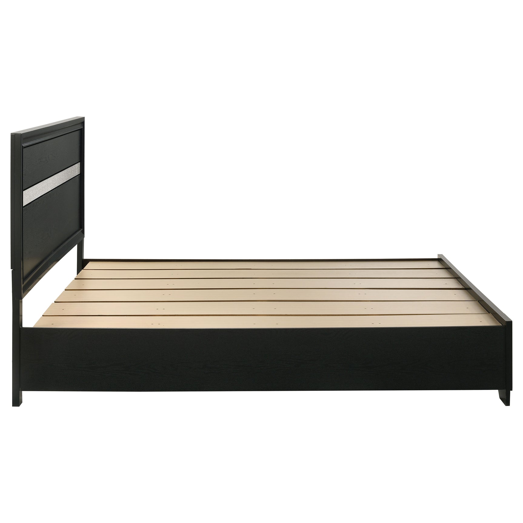 Miranda 51-inch Wood California King Storage Panel Bed Black - Tampa Furniture Outlet