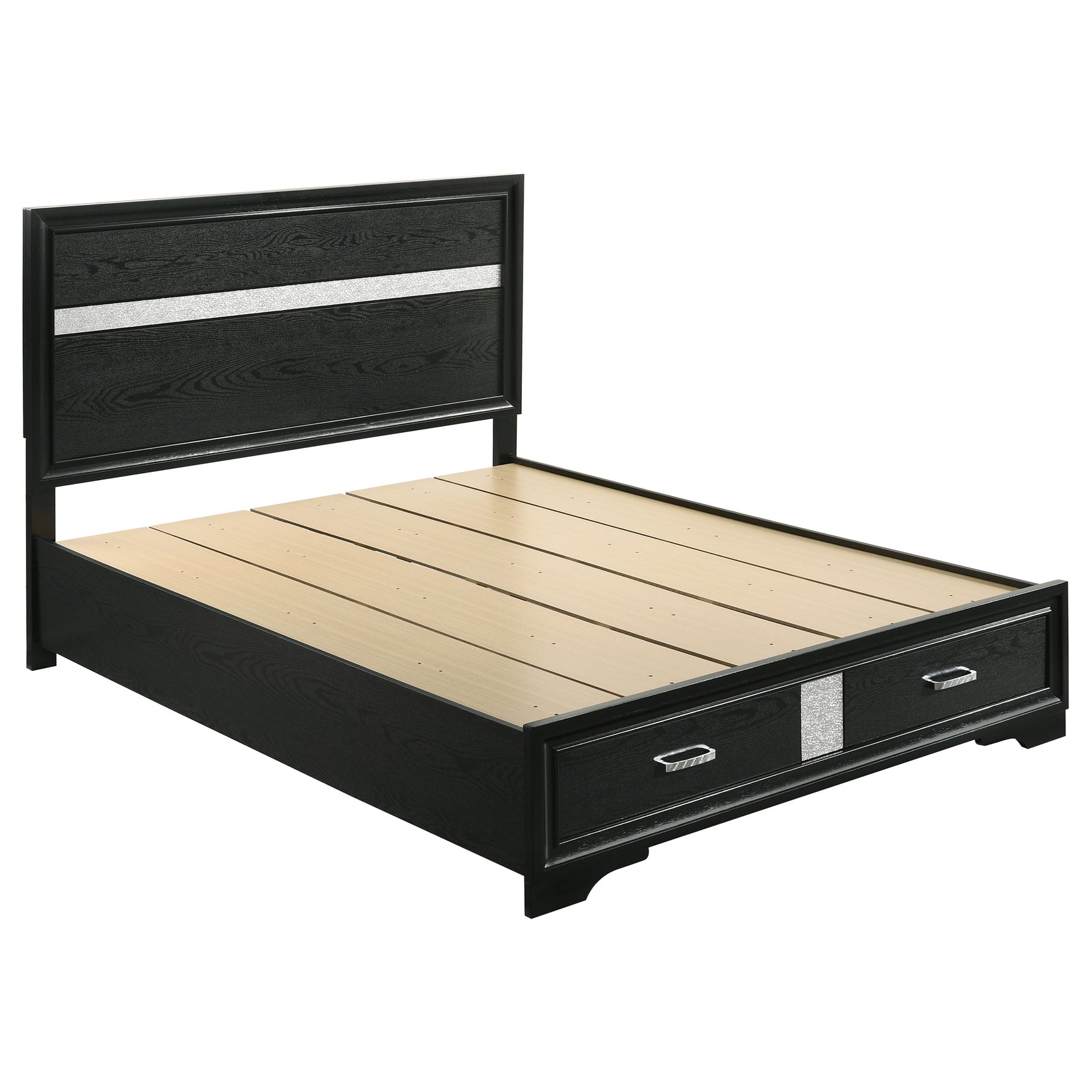 Miranda 5-piece Queen Bedroom Set Black - Tampa Furniture Outlet