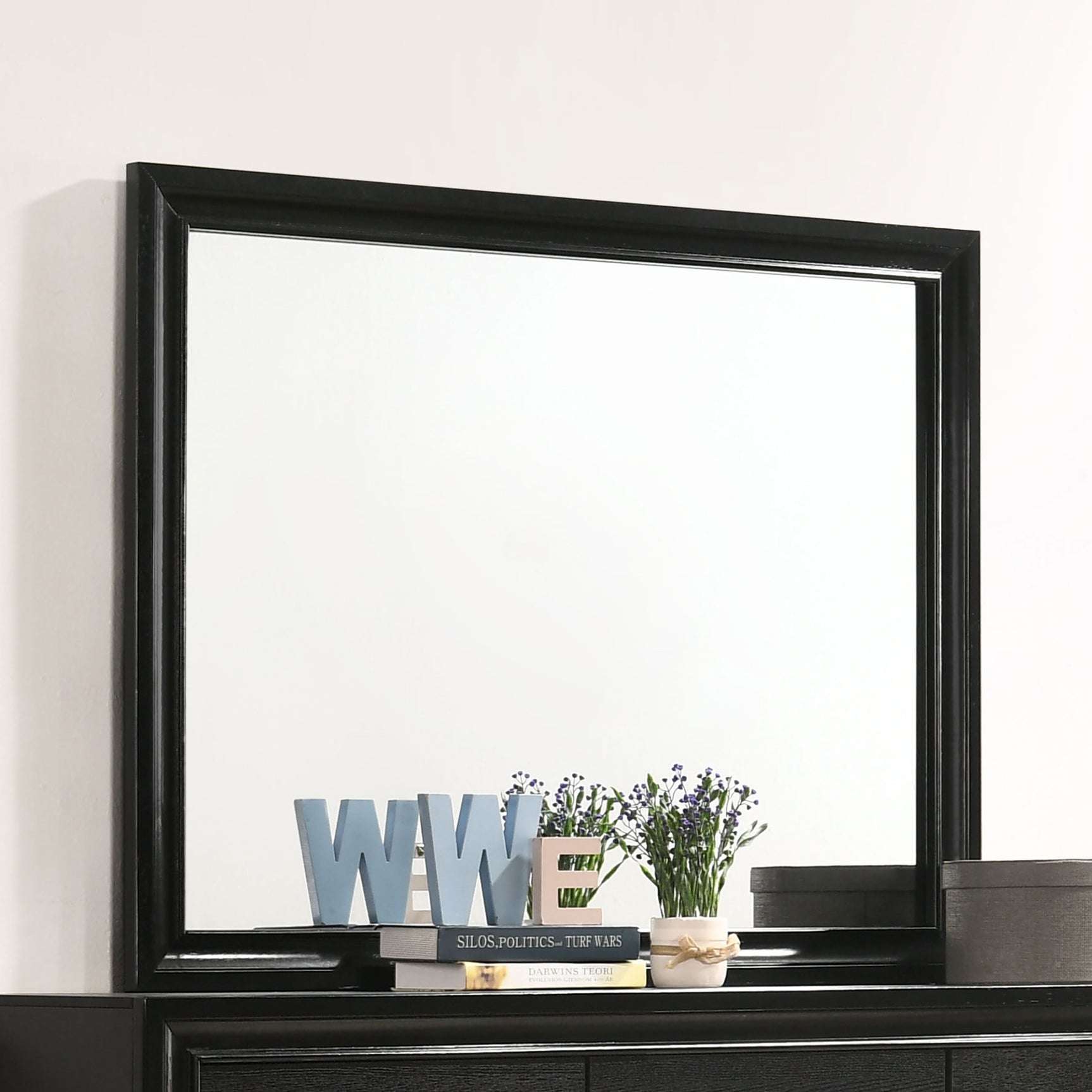 Miranda Dresser Mirror Black - Tampa Furniture Outlet