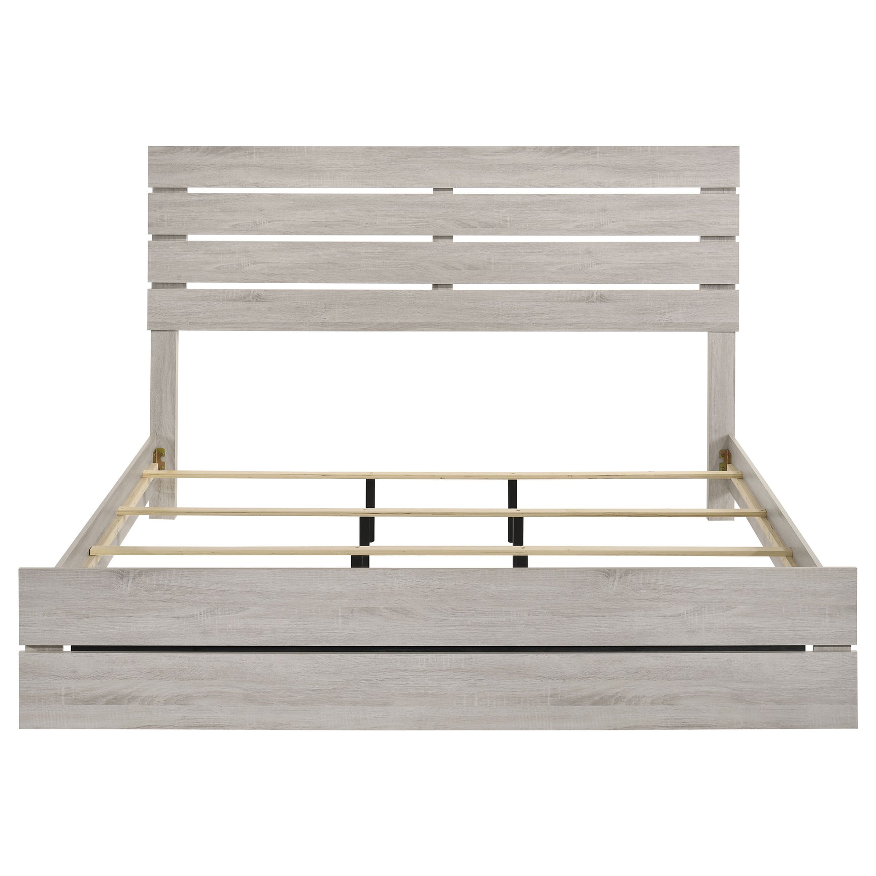 Brantford Wood Eastern King Panel Bed Coastal White - Tampa Furniture Outlet