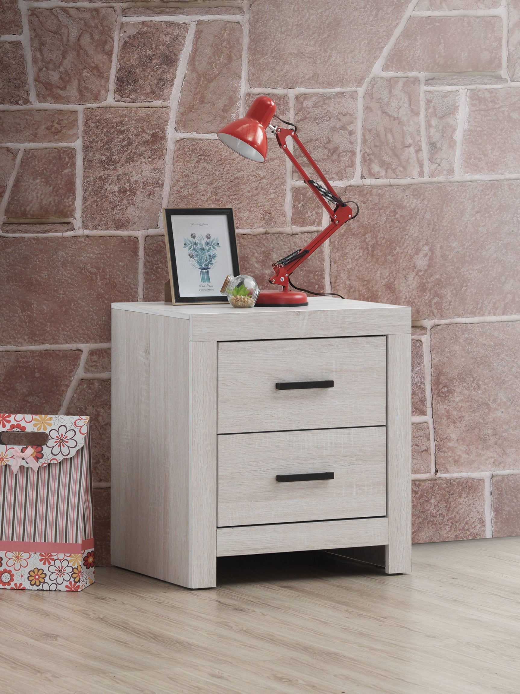 Brantford 2-drawer Nightstand Coastal White - Tampa Furniture Outlet