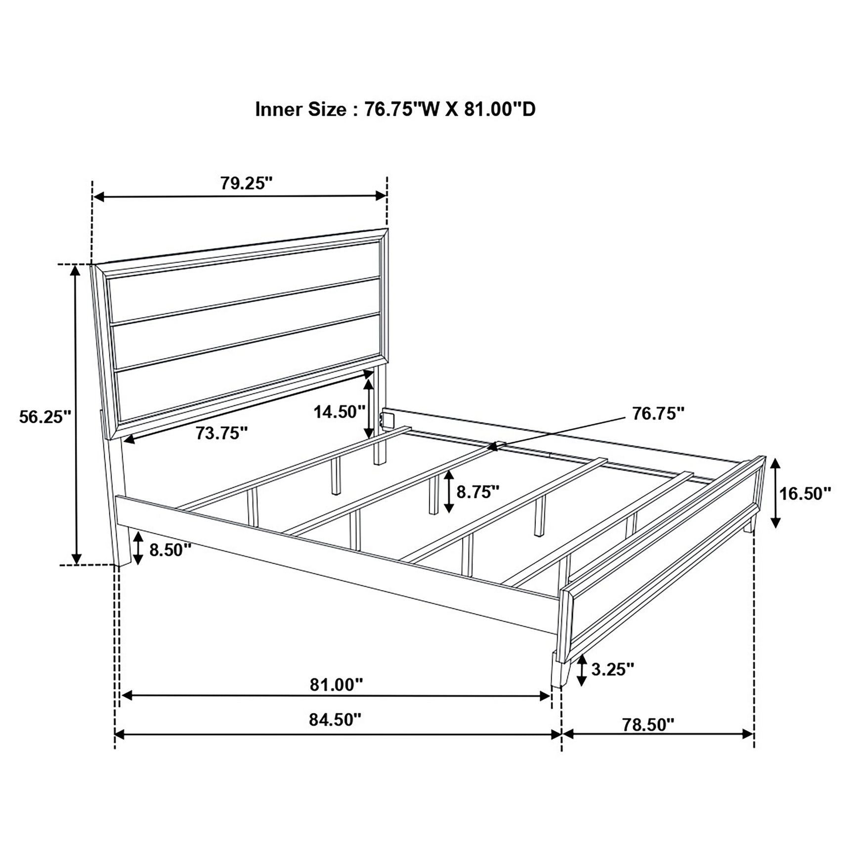 Watson Four-piece Eastern King Bedroom Set Grey Oak - Tampa Furniture Outlet