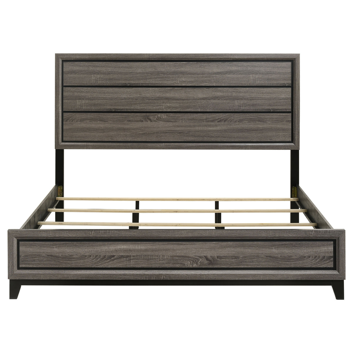 Watson Wood Eastern King Panel Bed Grey Oak
