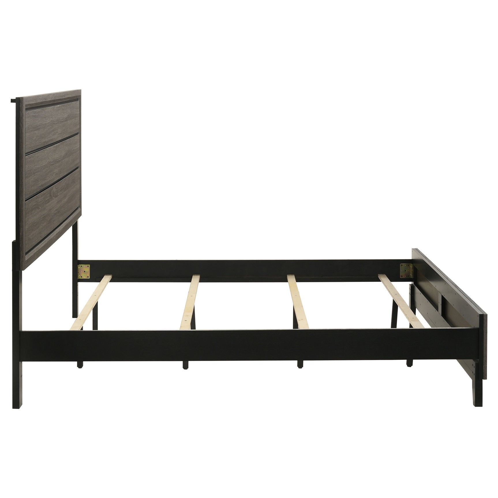 Watson Wood Eastern King Panel Bed Grey Oak - Tampa Furniture Outlet
