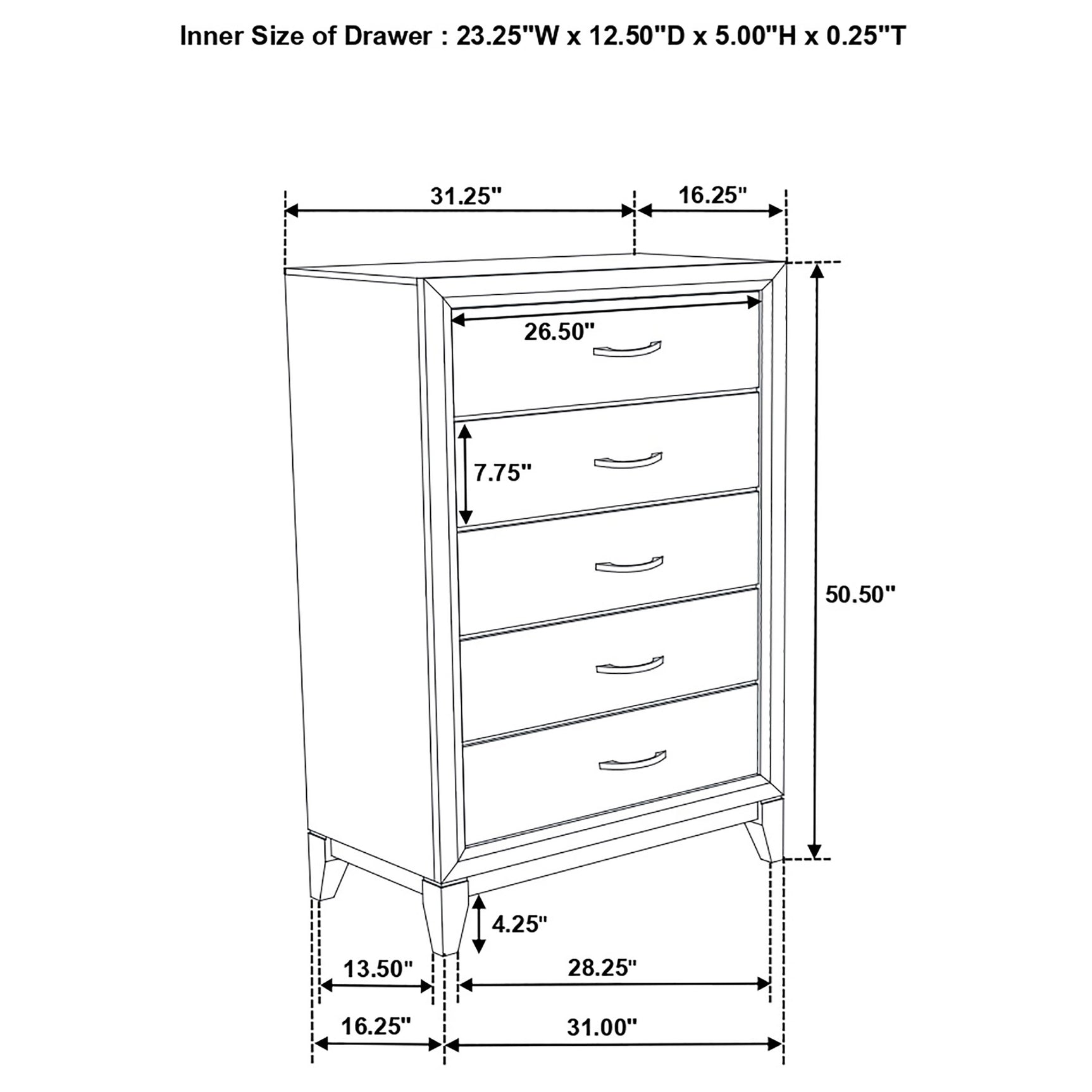 Watson Five-piece Queen Bedroom Set Grey Oak - Tampa Furniture Outlet