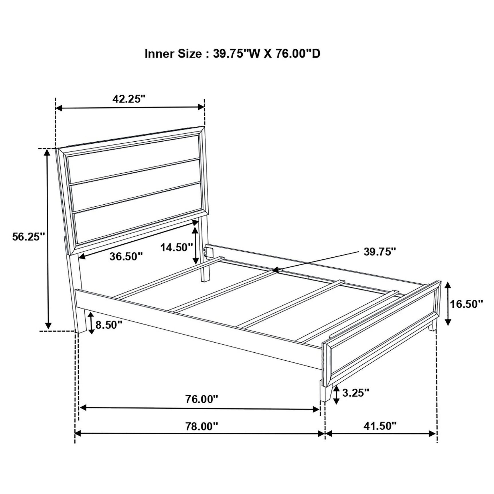 Watson Four-piece Twin Bedroom Set Grey Oak - Tampa Furniture Outlet