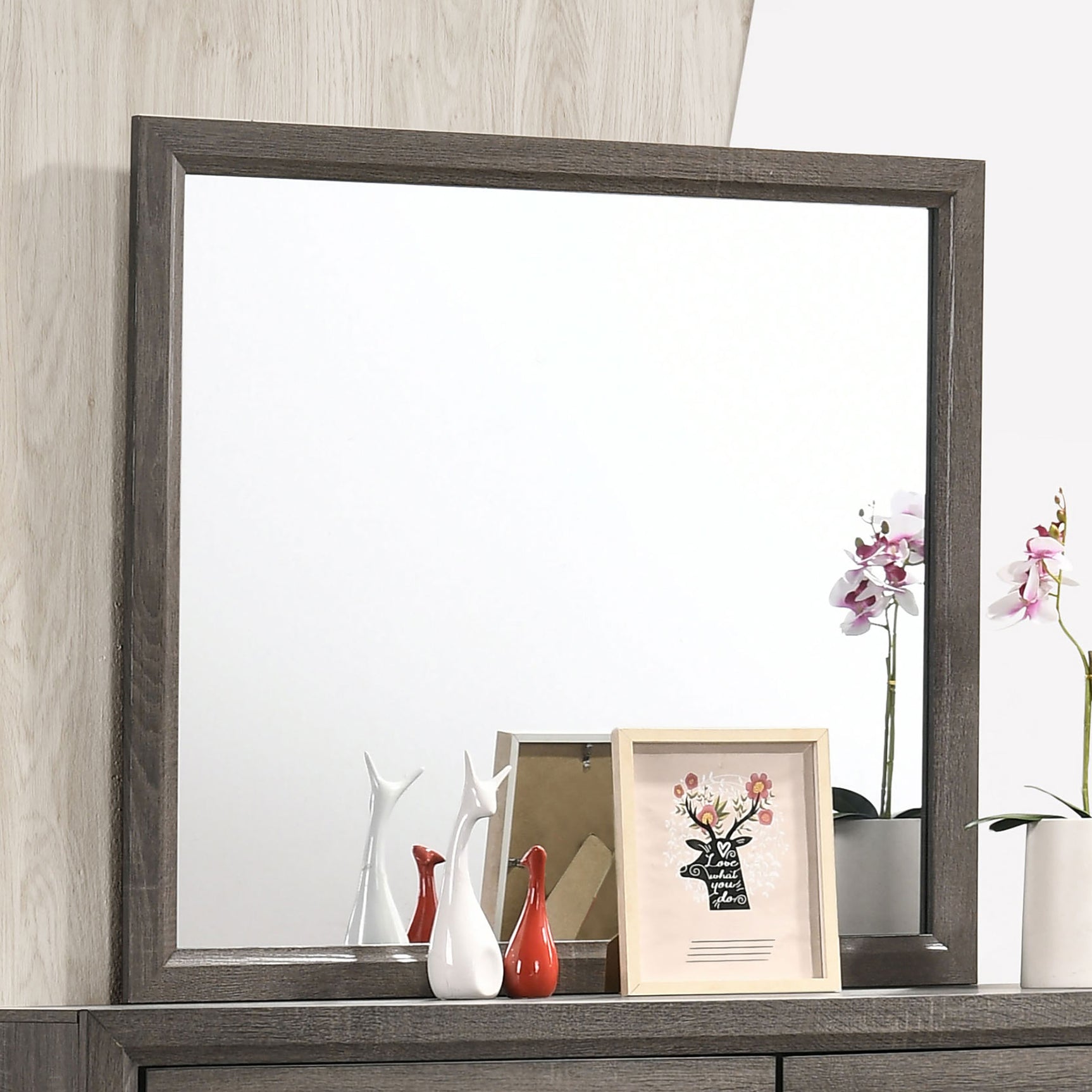 Watson Dresser Mirror Grey Oak - Tampa Furniture Outlet