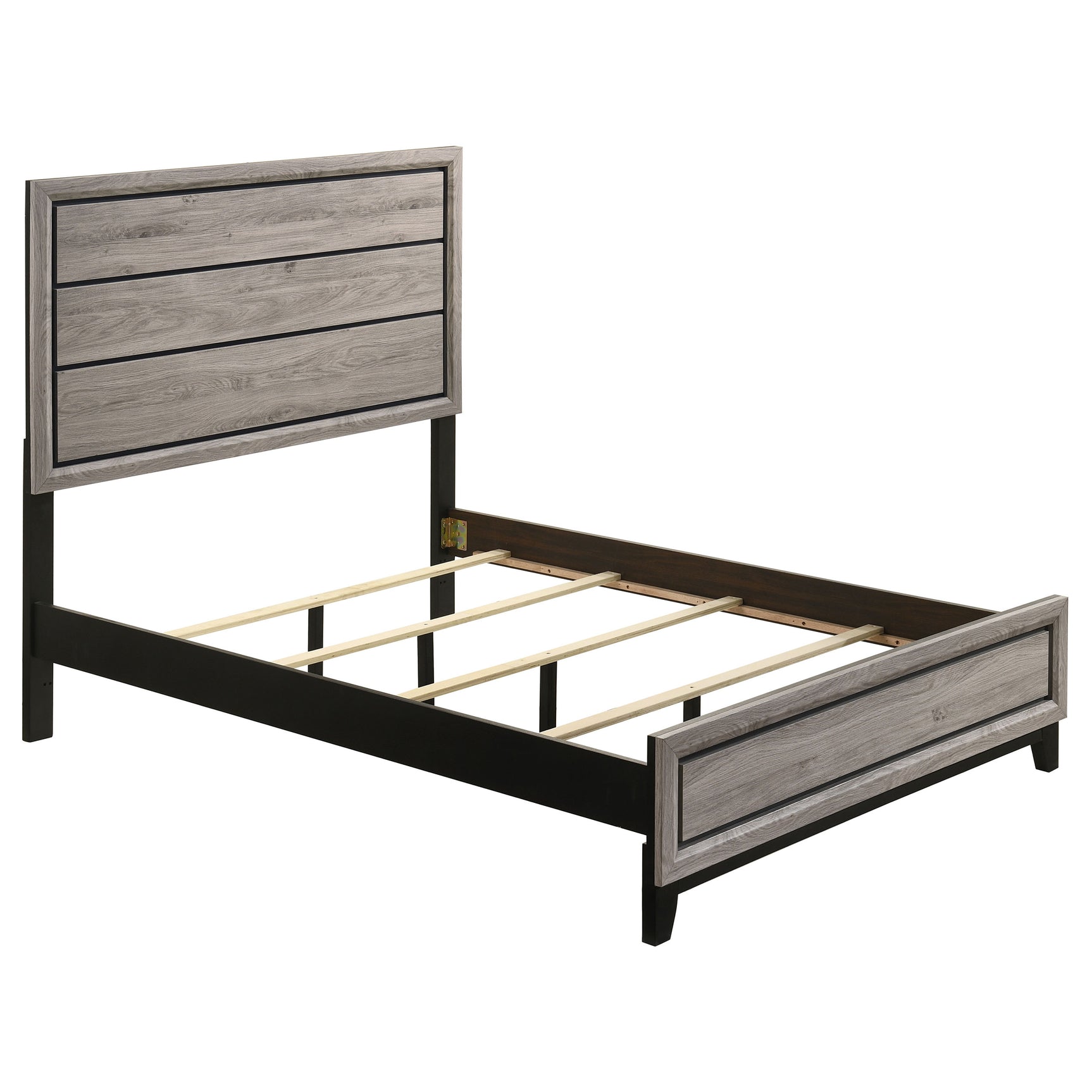 Tampa Furniture Outlet - Coaster - Valen Wood Full Panel Bed Light Taupe - 215911F