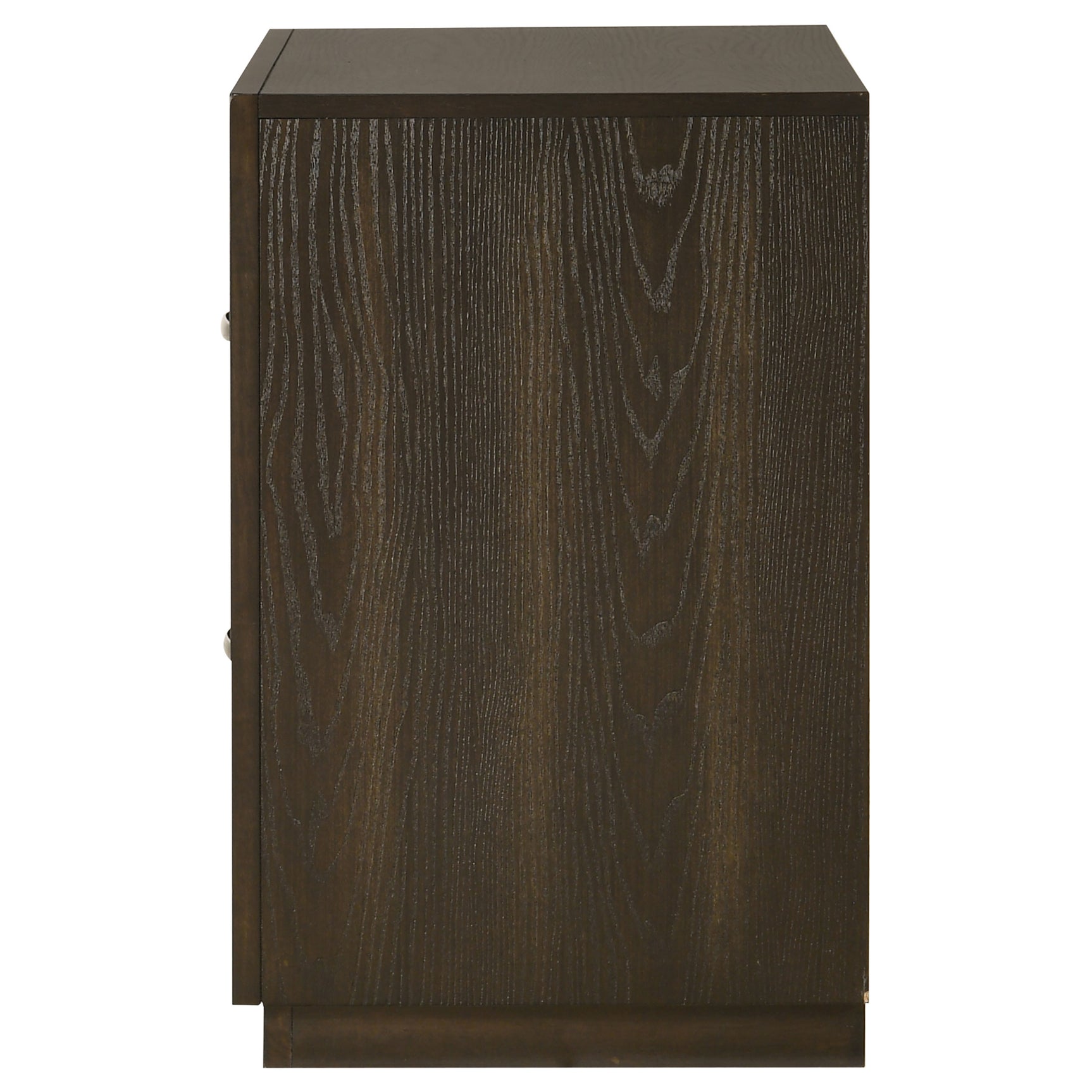 Atlas 2-drawer Bedroom Nightstand Bedside Table Dark Oak