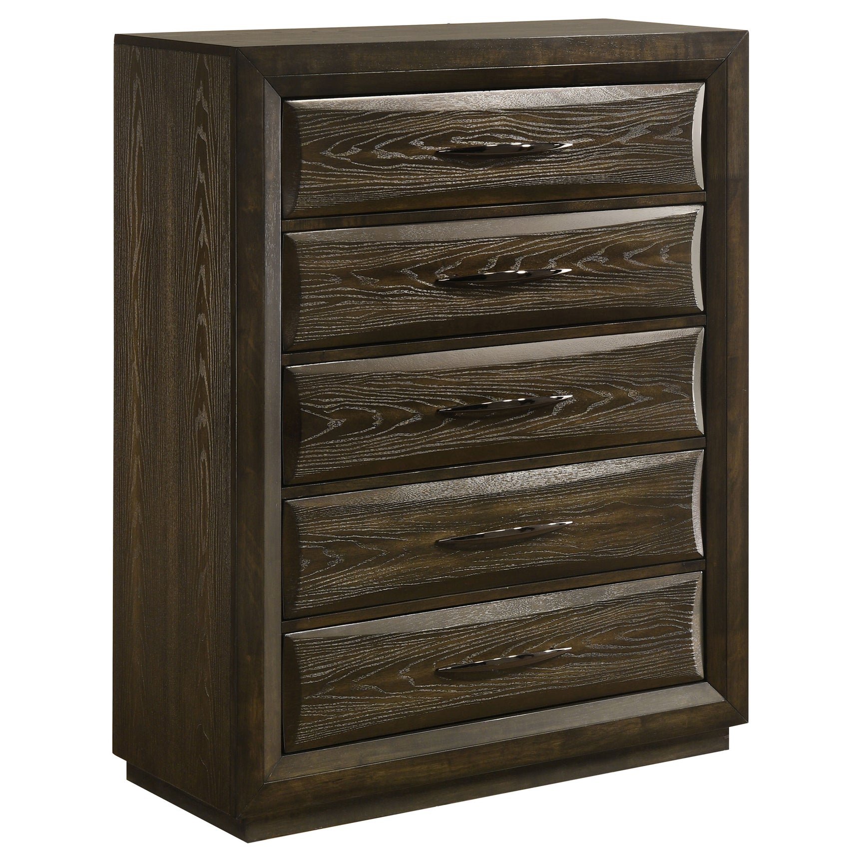 Tampa Furniture Outlet - Coaster - Atlas 5-drawer Bedroom Chest of Drawers Dark Oak - 215975