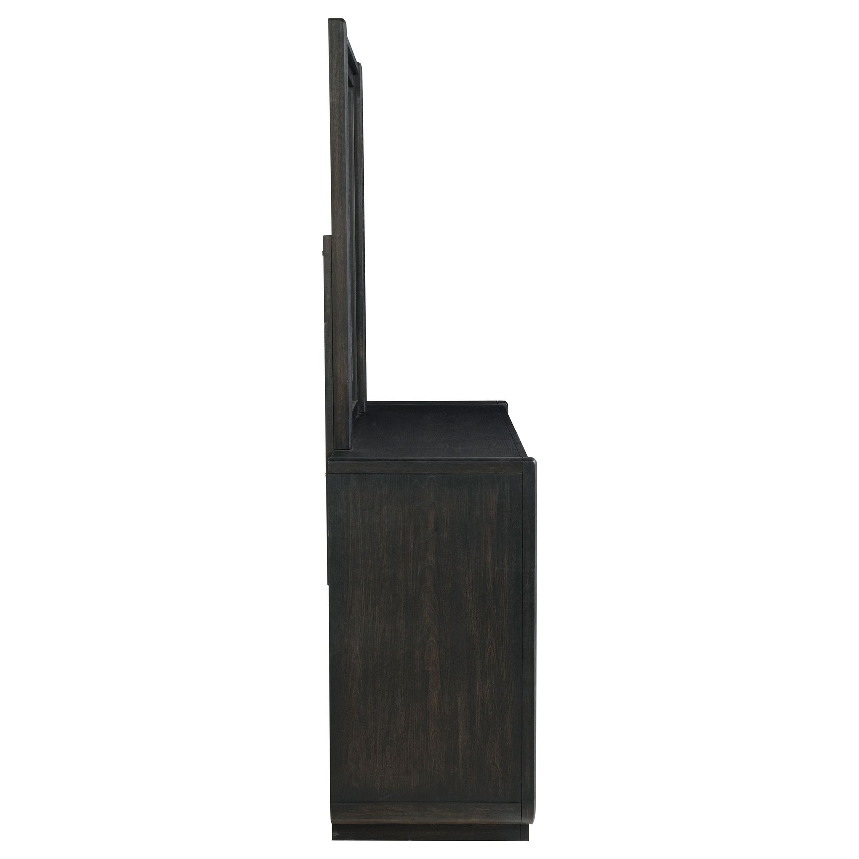 Leandro 8-drawer Bedroom Dresser with Mirror Burnished Black