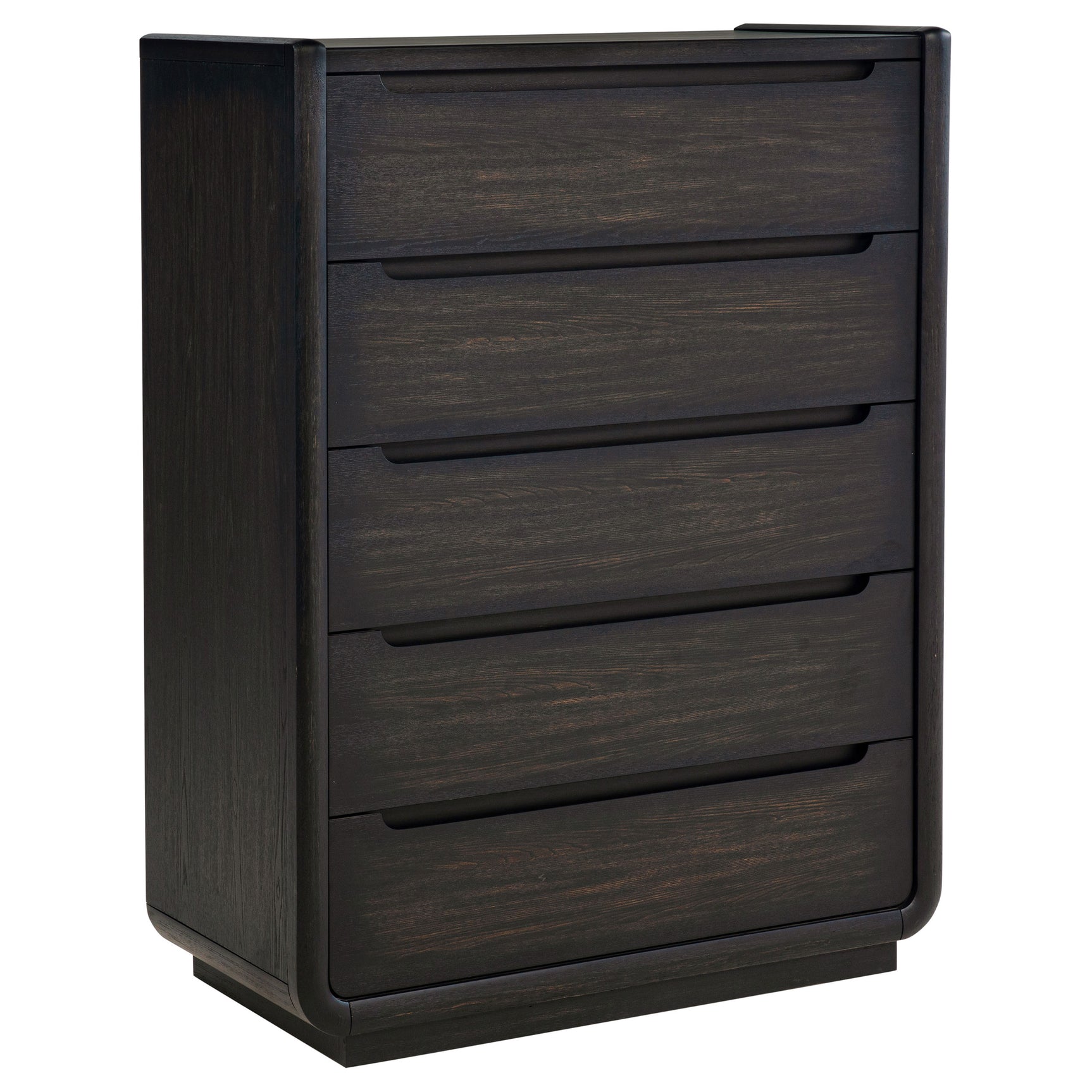 Tampa Furniture Outlet - Coaster - Leandro 5-drawer Bedroom Chest of Drawers Burnished Black - 222495