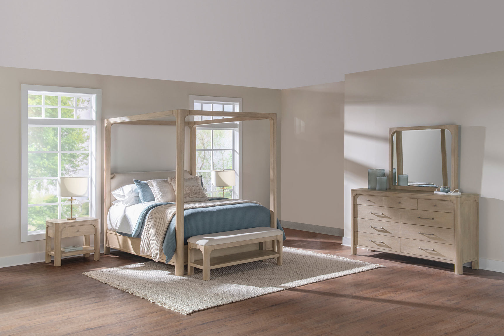 Tampa Furniture Outlet - Coaster - Solano 4-piece Eastern King Bedroom Set Weathered Mango - 222520KE-S4