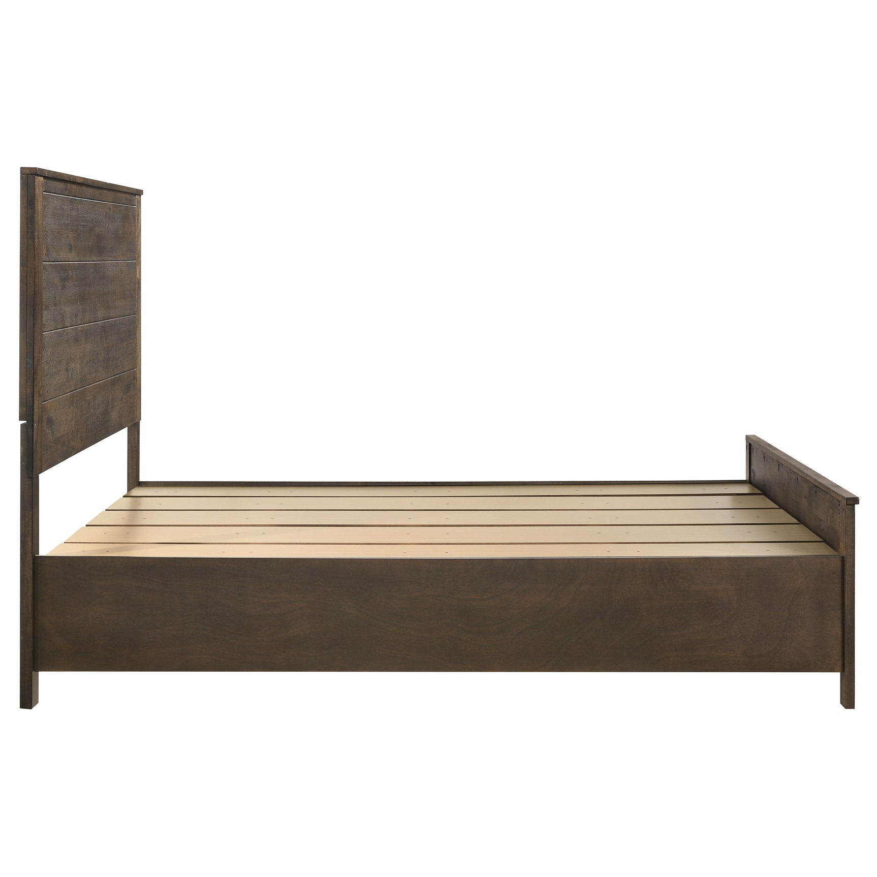 Woodmont Wood Queen Storage Panel Bed Rustic Golden Brown - Tampa Furniture Outlet