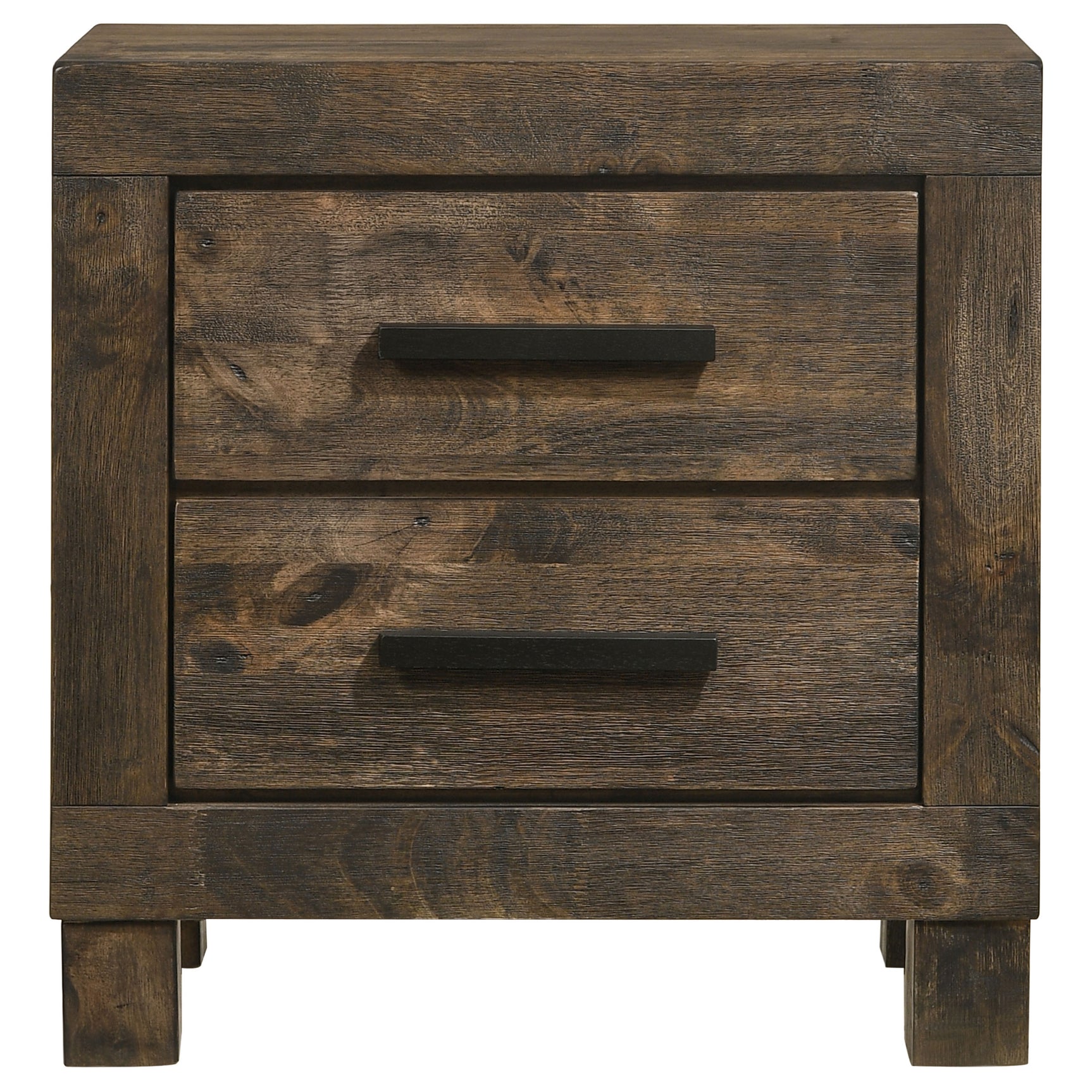 Woodmont 2-drawer Nightstand Rustic Golden Brown - Tampa Furniture Outlet