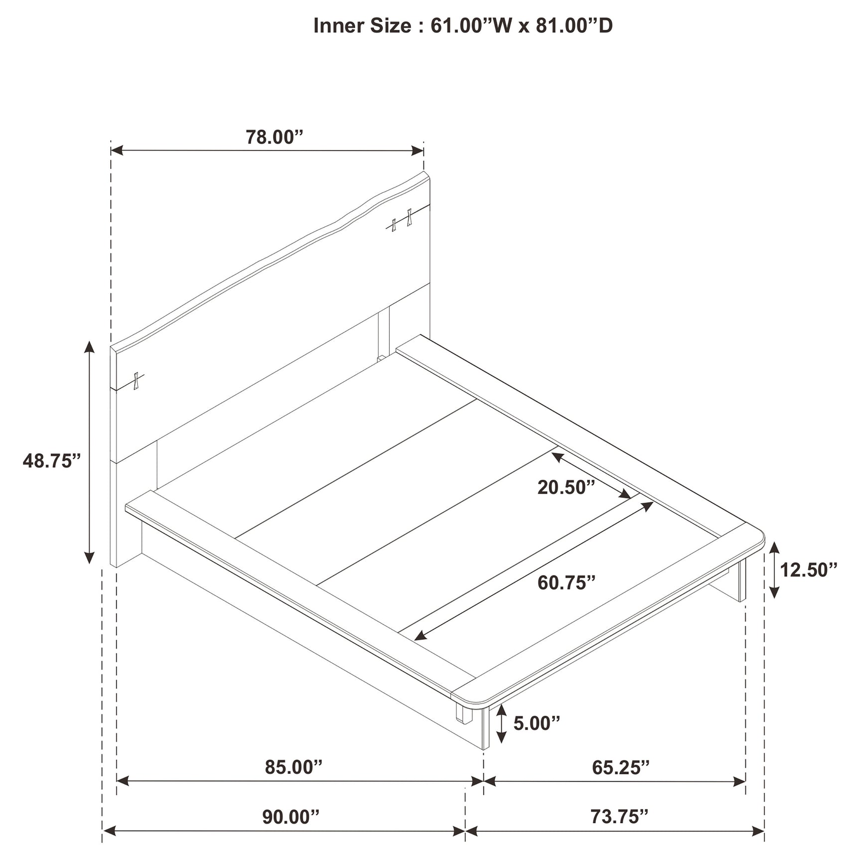 Stillwater Queen Platform Bed