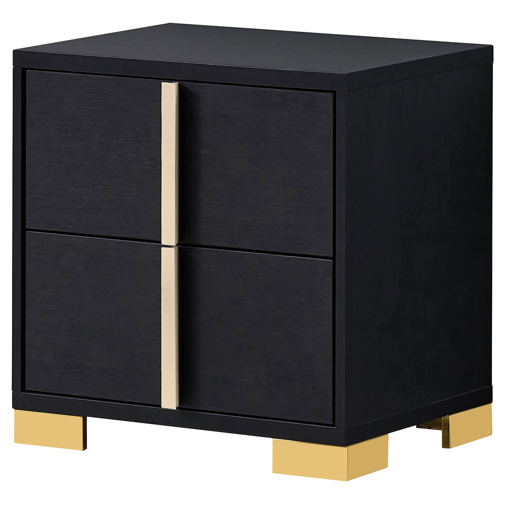 Marceline 2-drawer Nightstand Black - Tampa Furniture Outlet
