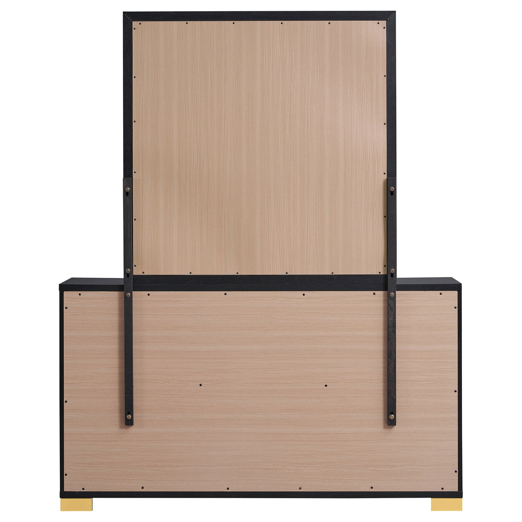 Marceline 6-drawer Dresser with Mirror Black - Tampa Furniture Outlet