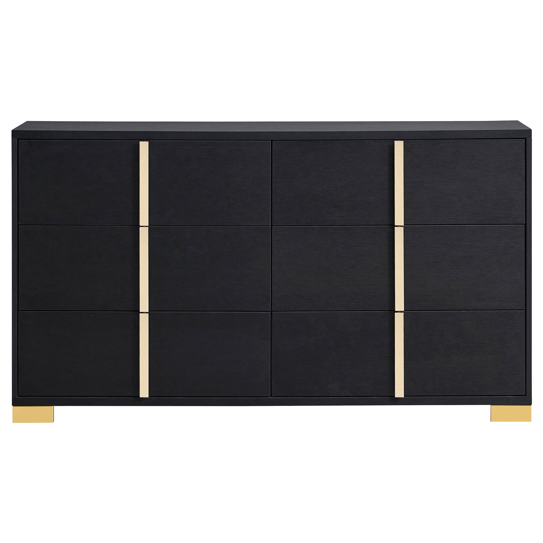 Marceline 6-drawer Dresser Black - Tampa Furniture Outlet