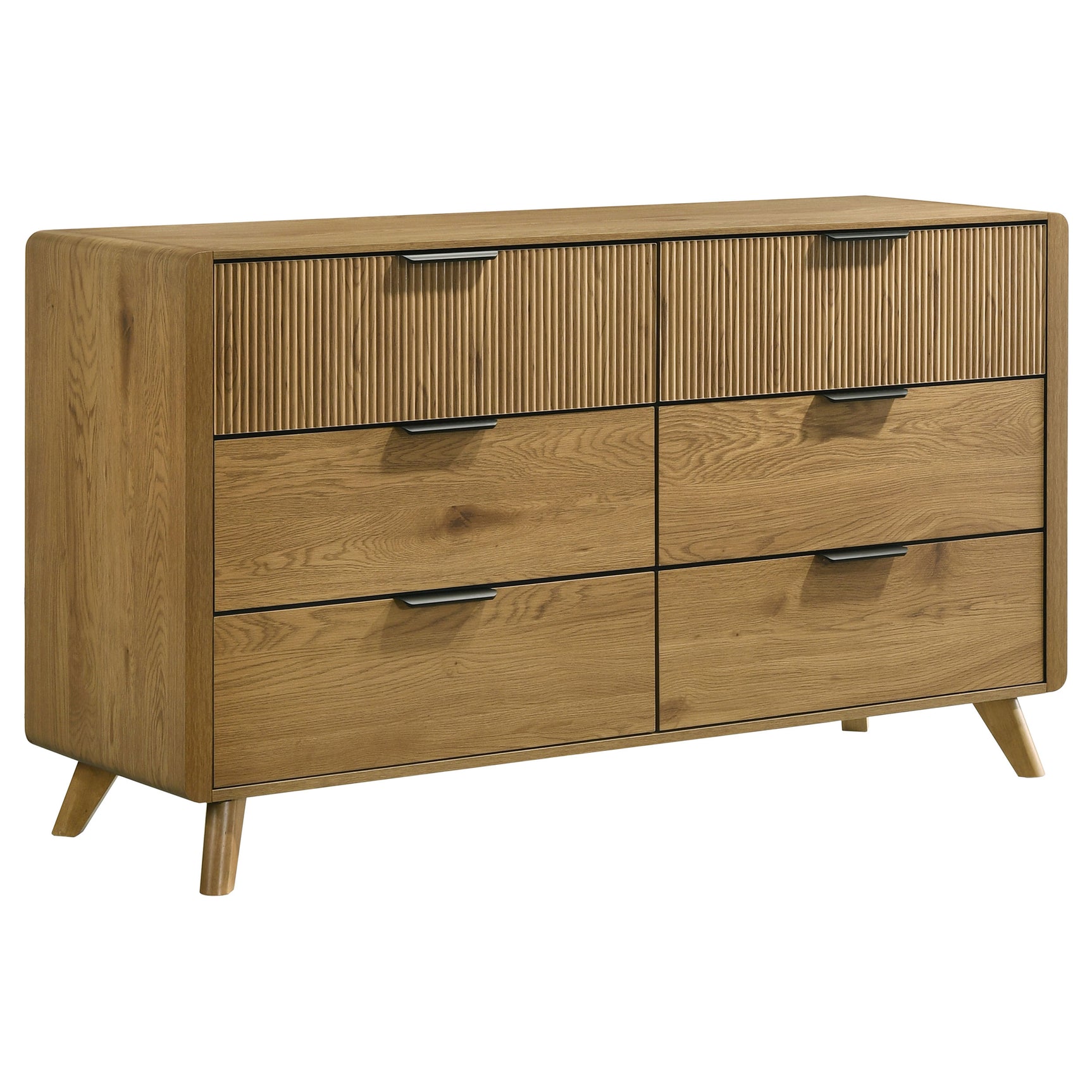 Tampa Furniture Outlet - Coaster - Bennett 6-drawer Bedroom Dresser Cabinet Light Oak - 222903