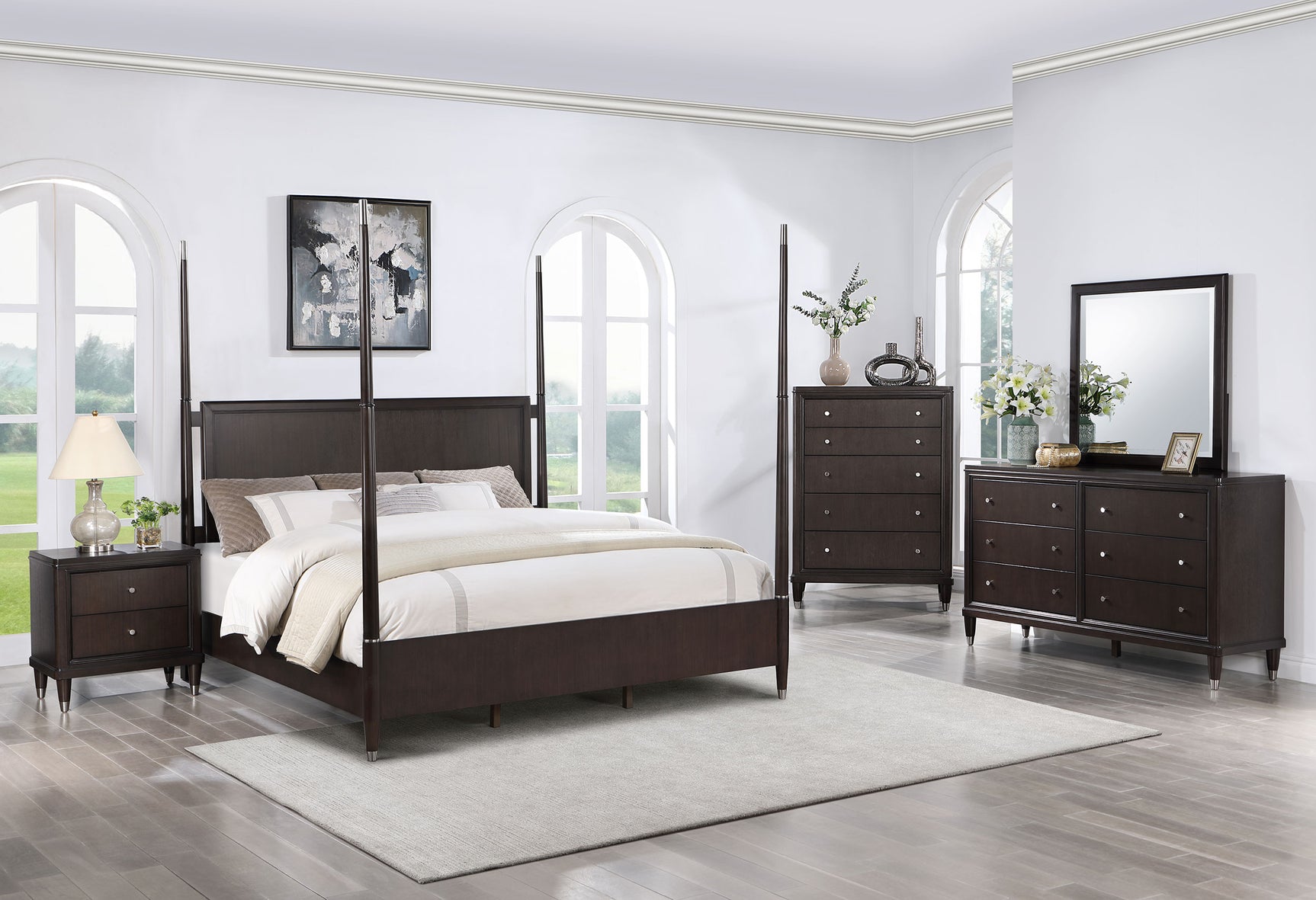 Emberlyn Wood Queen Poster Bed Brown - Tampa Furniture Outlet