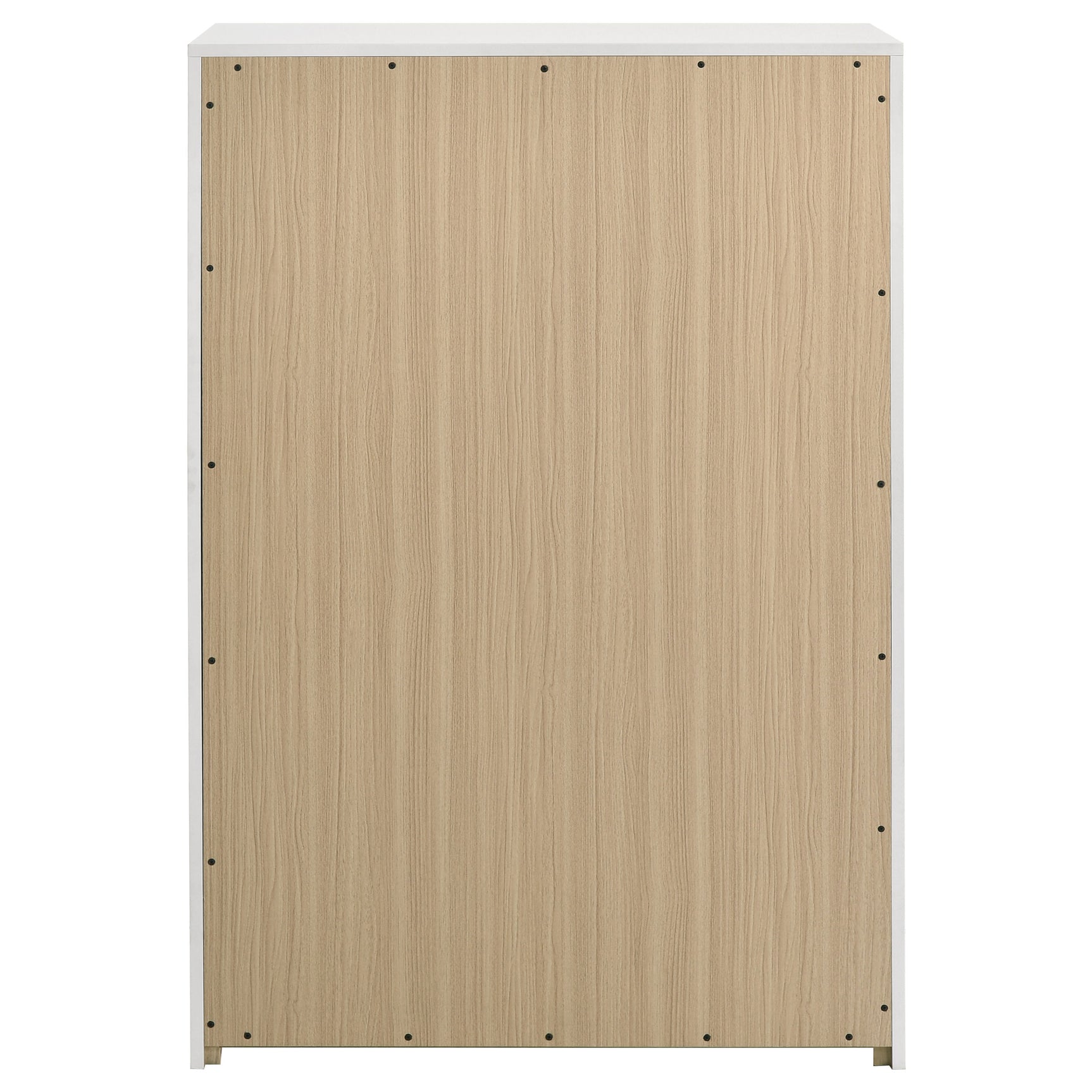 Ines 5-drawer Bedroom Chest of Drawers White High Gloss