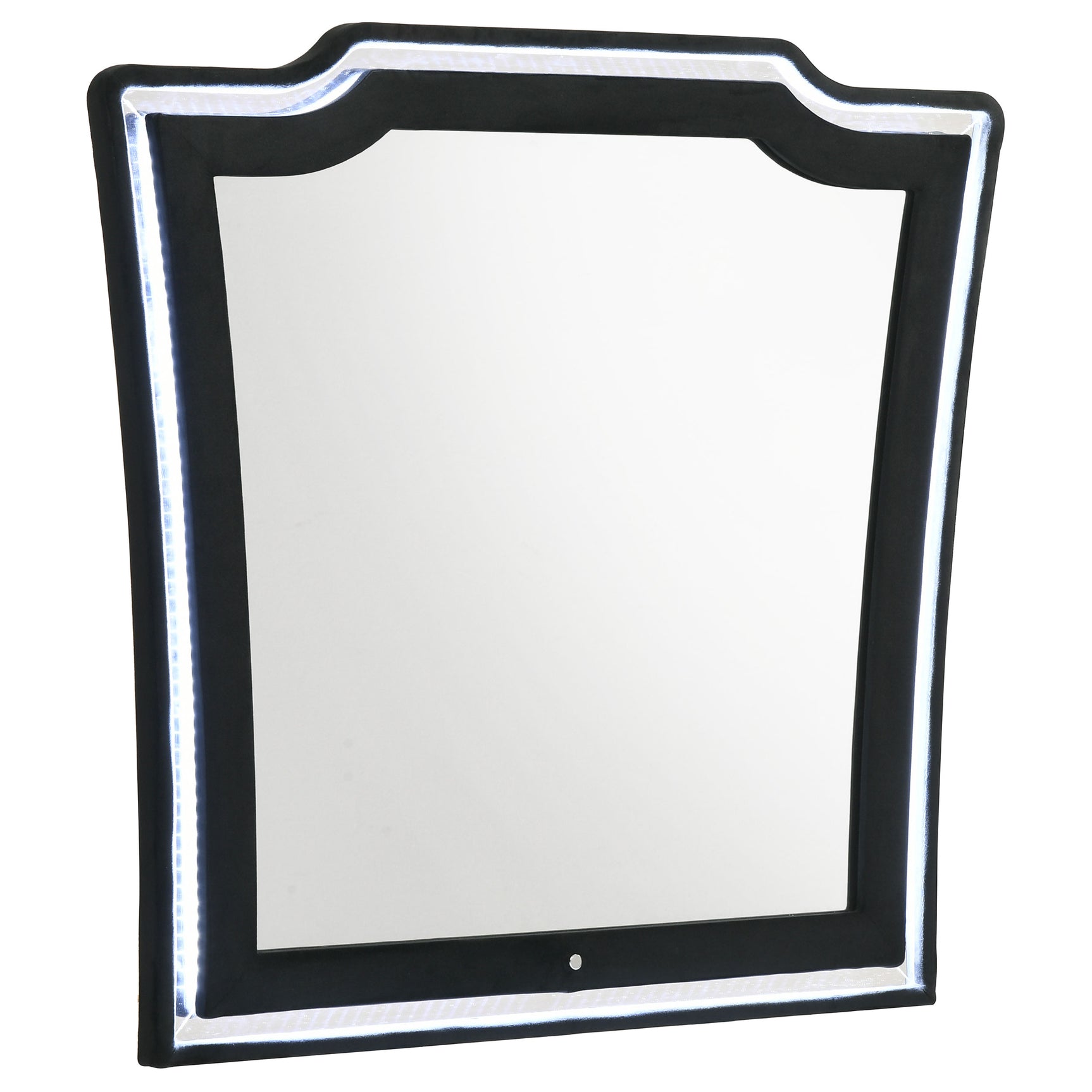 Tampa Furniture Outlet - Coaster - Lorient LED Dresser Mirror Black - 223164