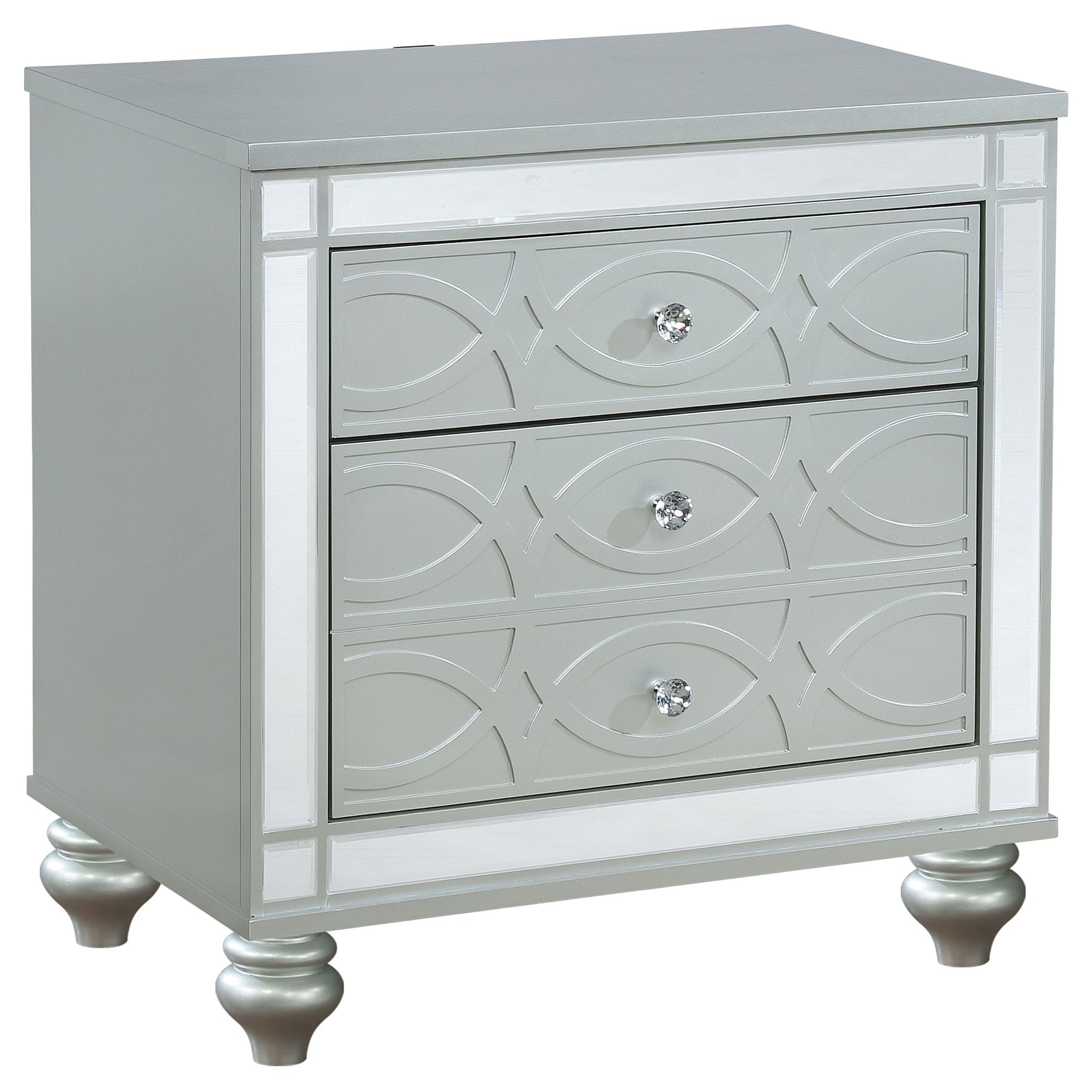 Gunnison 5-piece Queen Bedroom Set Silver Metallic - Tampa Furniture Outlet