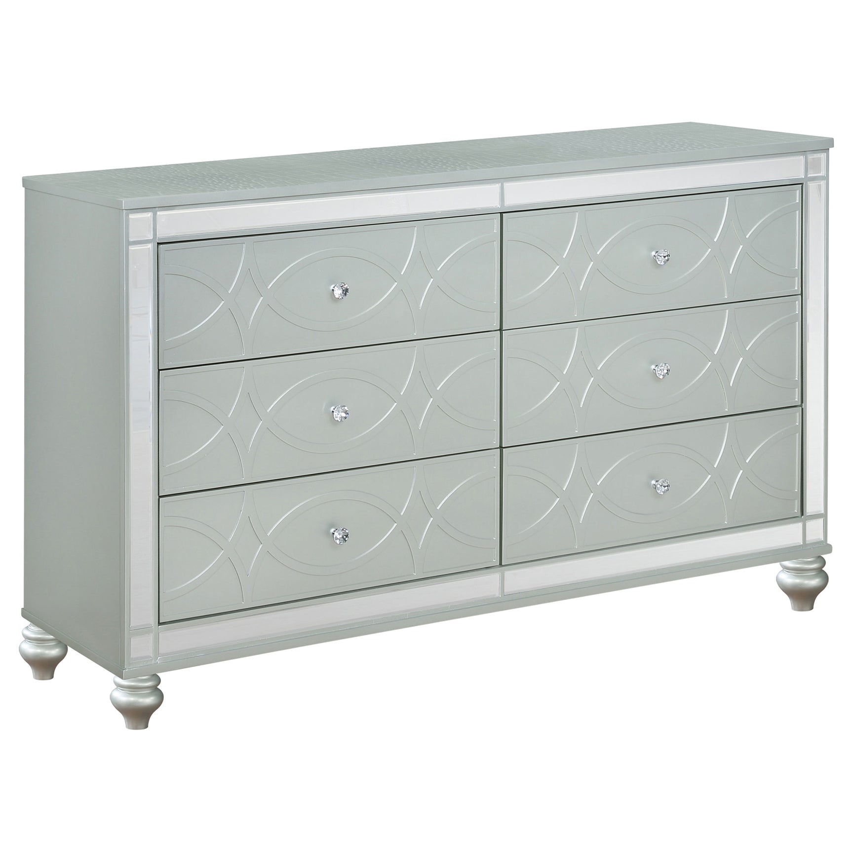 Gunnison 5-piece Queen Bedroom Set Silver Metallic - Tampa Furniture Outlet