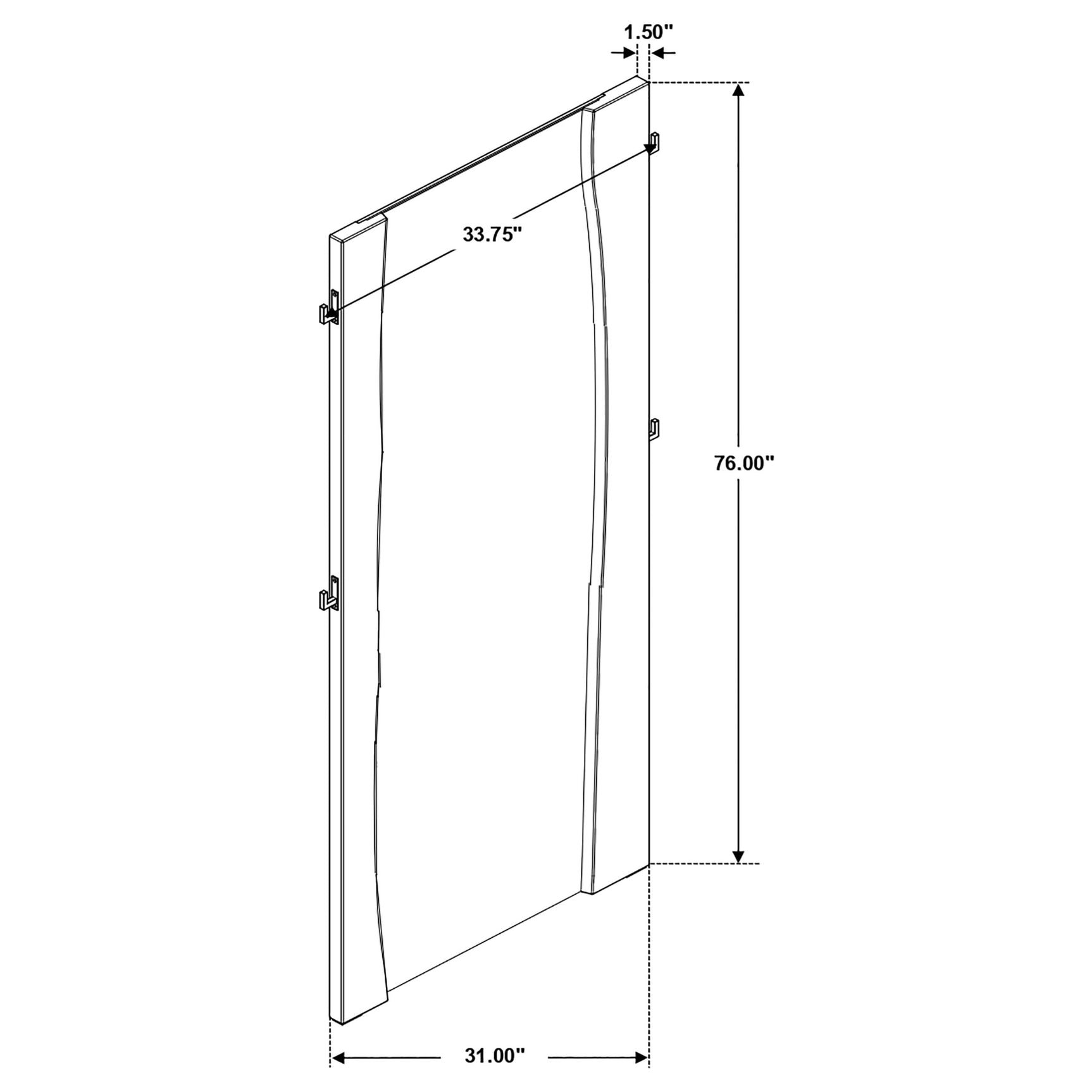 Winslow 31 x 76 Inch Standing Floor Mirror Smokey Walnut - Tampa Furniture Outlet