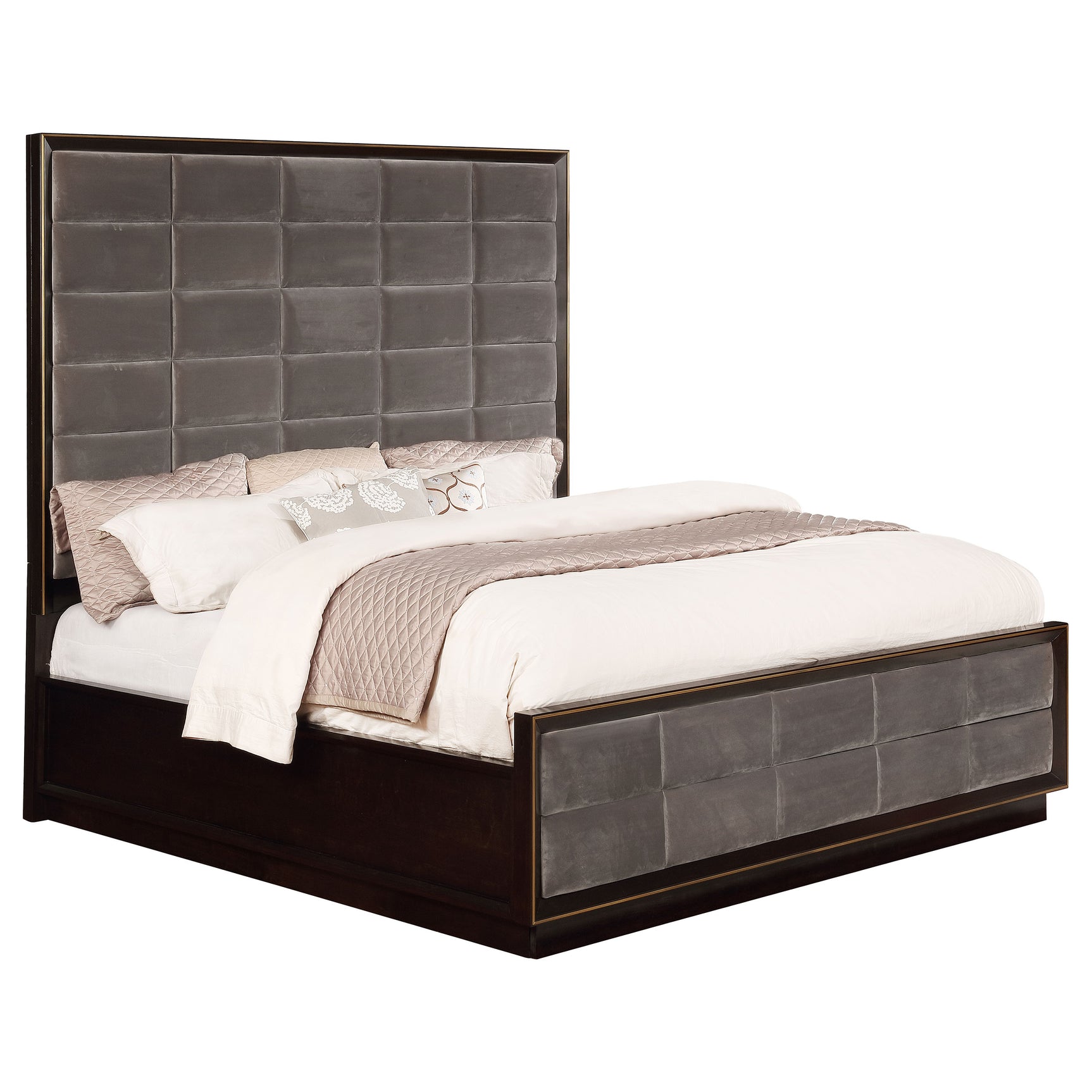 Durango 77-inch Eastern King Panel Bed Smoked Peppercorn - Tampa Furniture Outlet