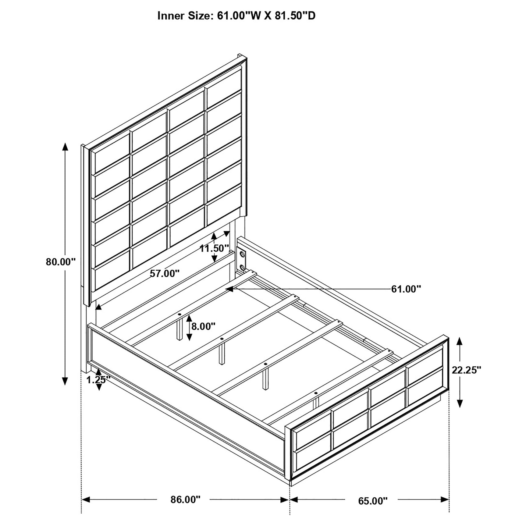 Durango 5-piece Queen Bedroom Set Smoked Peppercorn - Tampa Furniture Outlet