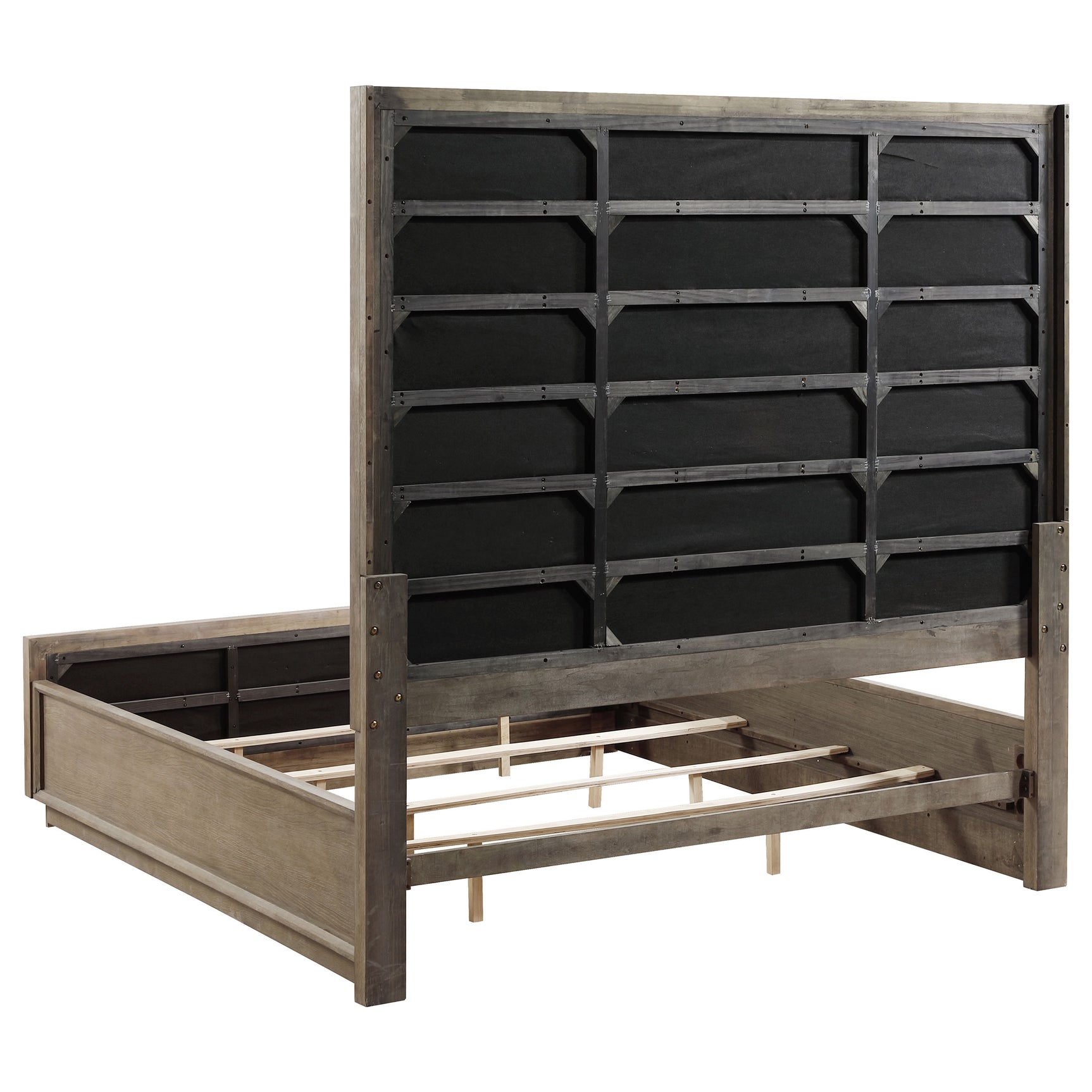 Durango 80-inch Eastern King Panel Bed Taupe Oak - Tampa Furniture Outlet