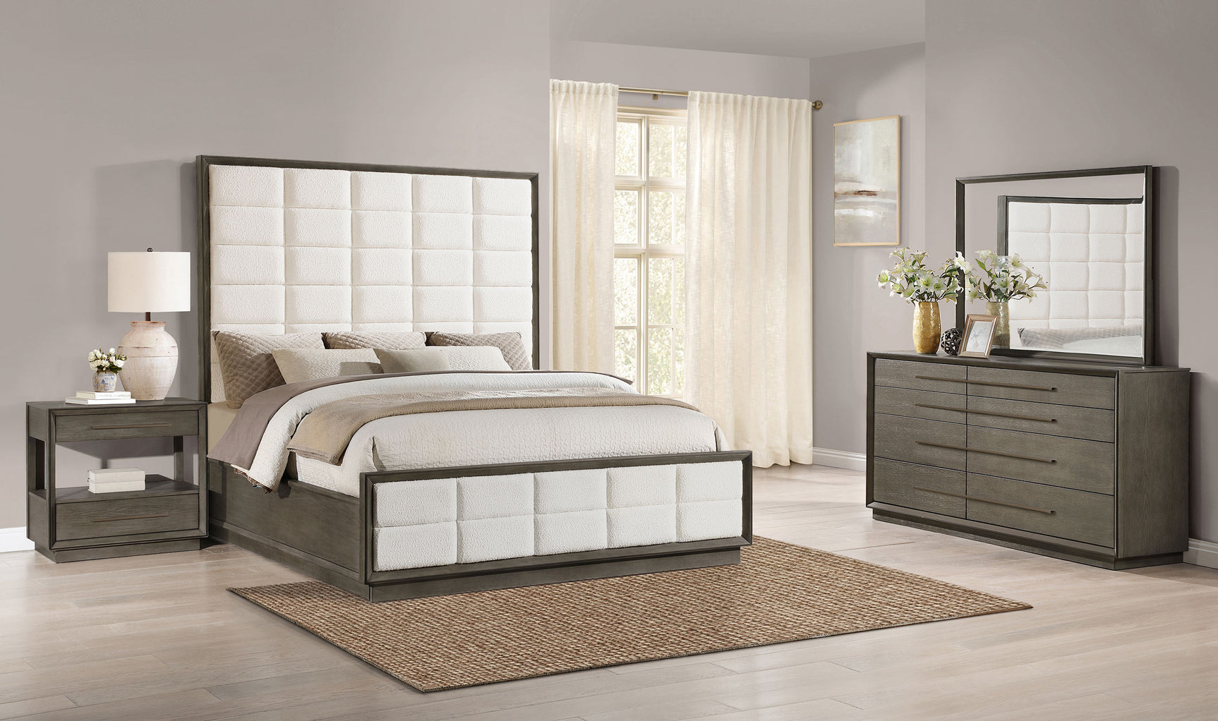 Tampa Furniture Outlet - Coaster - Durango 4-piece California King Bedroom Set Taupe Oak - 223271KW-S4