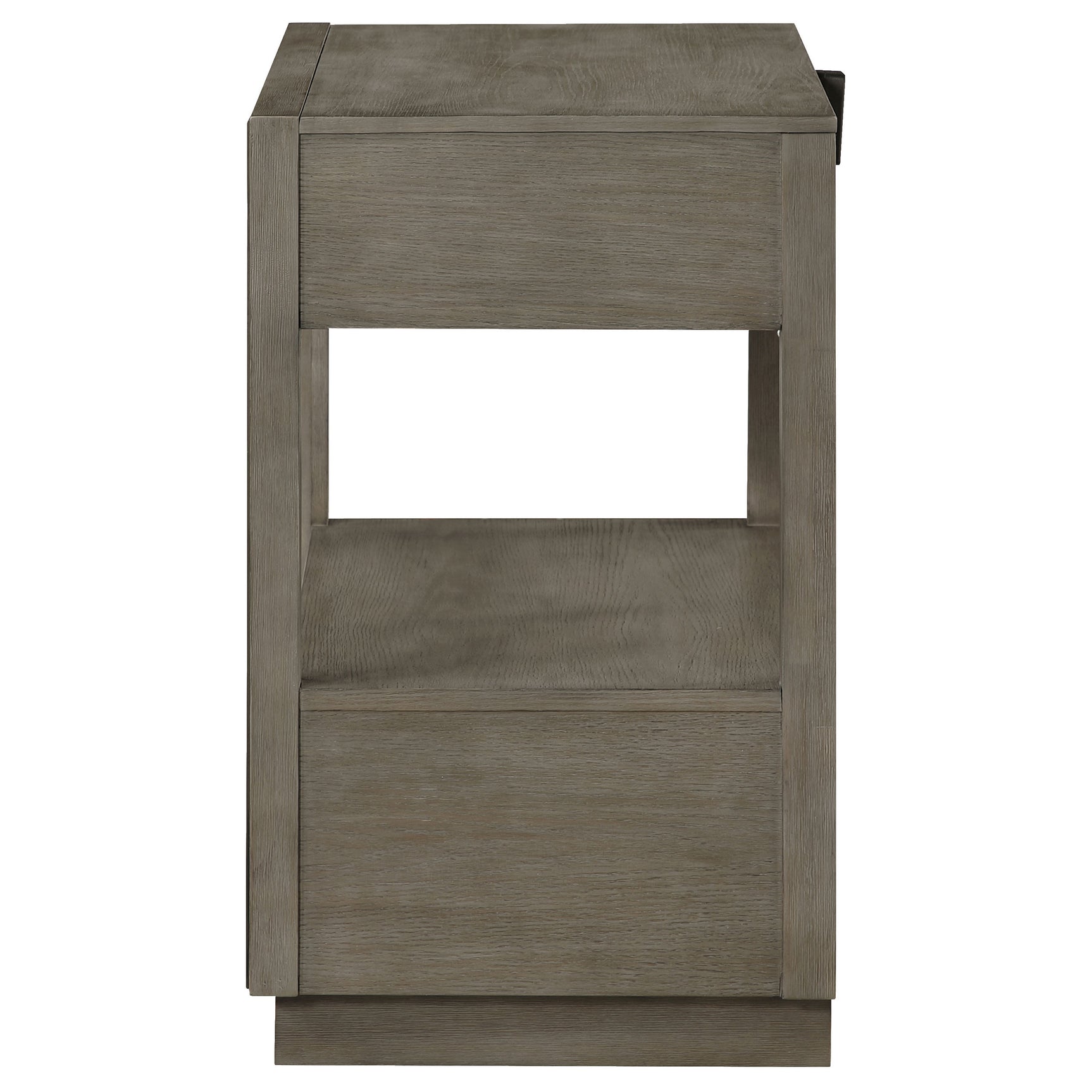 Durango 2-drawer Nightstand Bedside Table Taupe Oak - Tampa Furniture Outlet