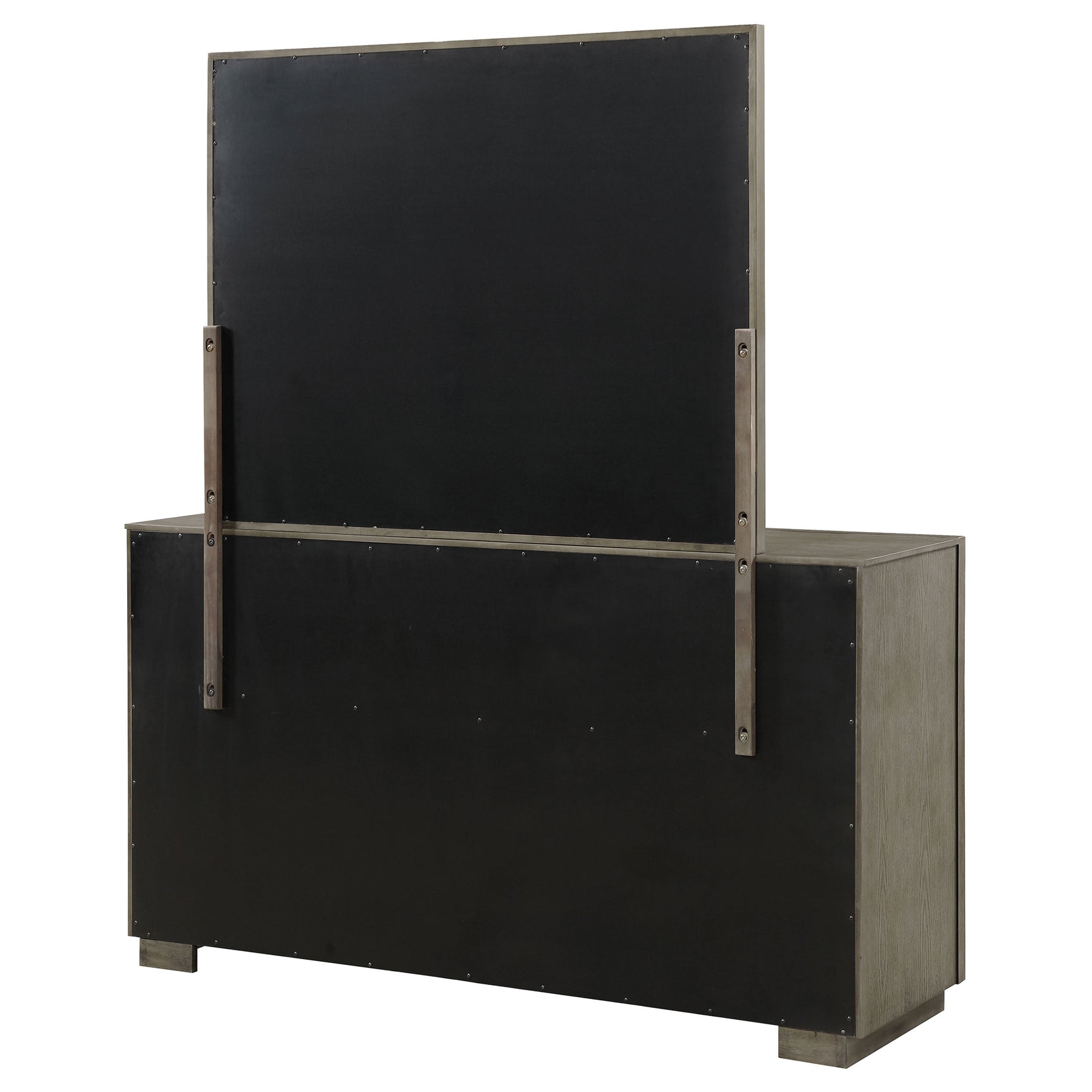 Durango 8-drawer Dresser and Mirror Taupe Oak - Tampa Furniture Outlet