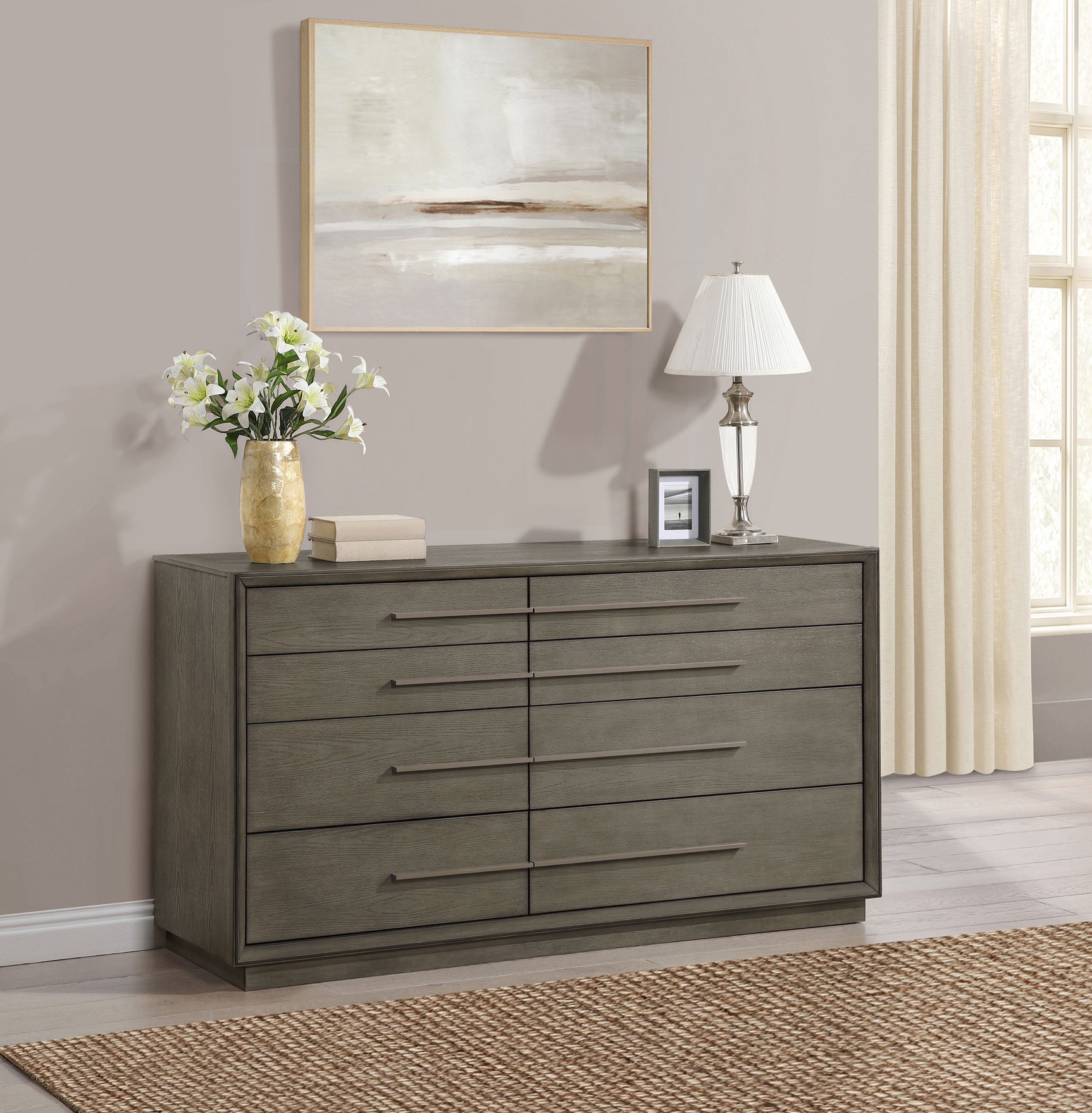 Durango 8-drawer Dresser Taupe Oak - Tampa Furniture Outlet