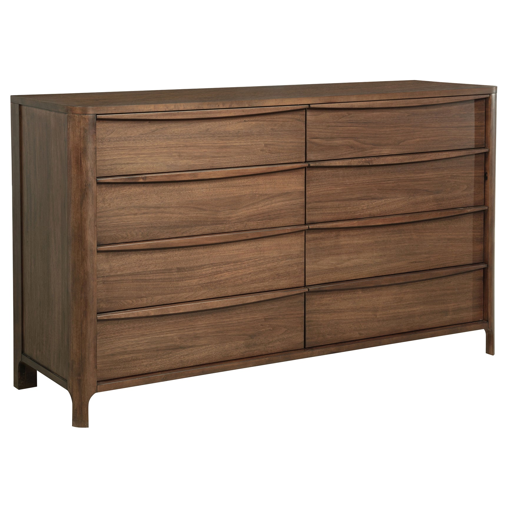 Maderia 4-piece Eastern King Bedroom Set Walnut - Tampa Furniture Outlet