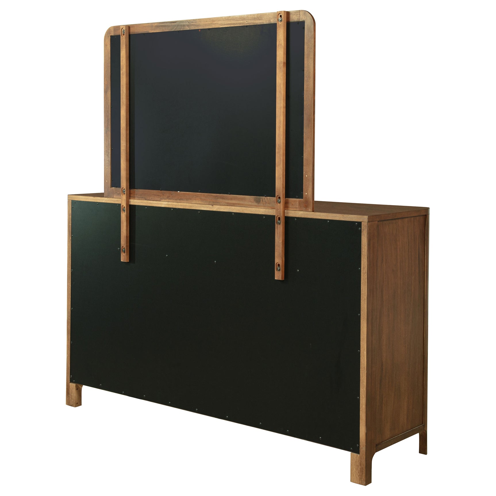 Maderia 8-drawer Dresser and Mirror Walnut - Tampa Furniture Outlet
