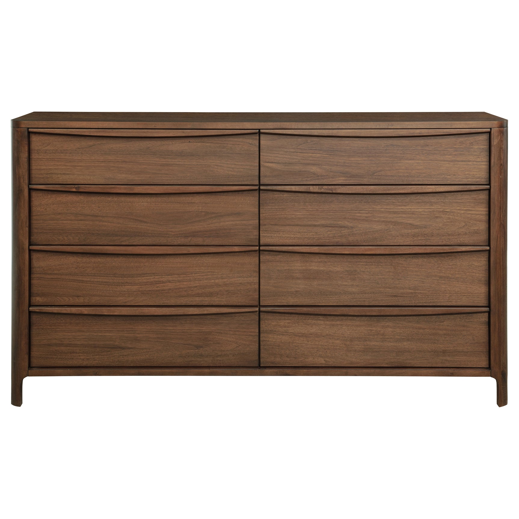 Maderia 8-drawer Dresser Cabinet Walnut - Tampa Furniture Outlet