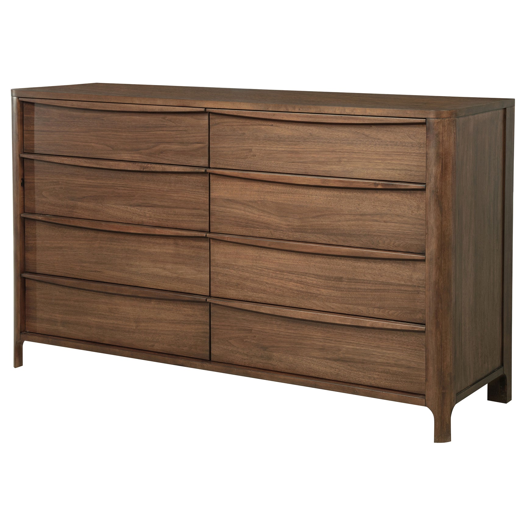 Maderia 8-drawer Dresser Cabinet Walnut - Tampa Furniture Outlet