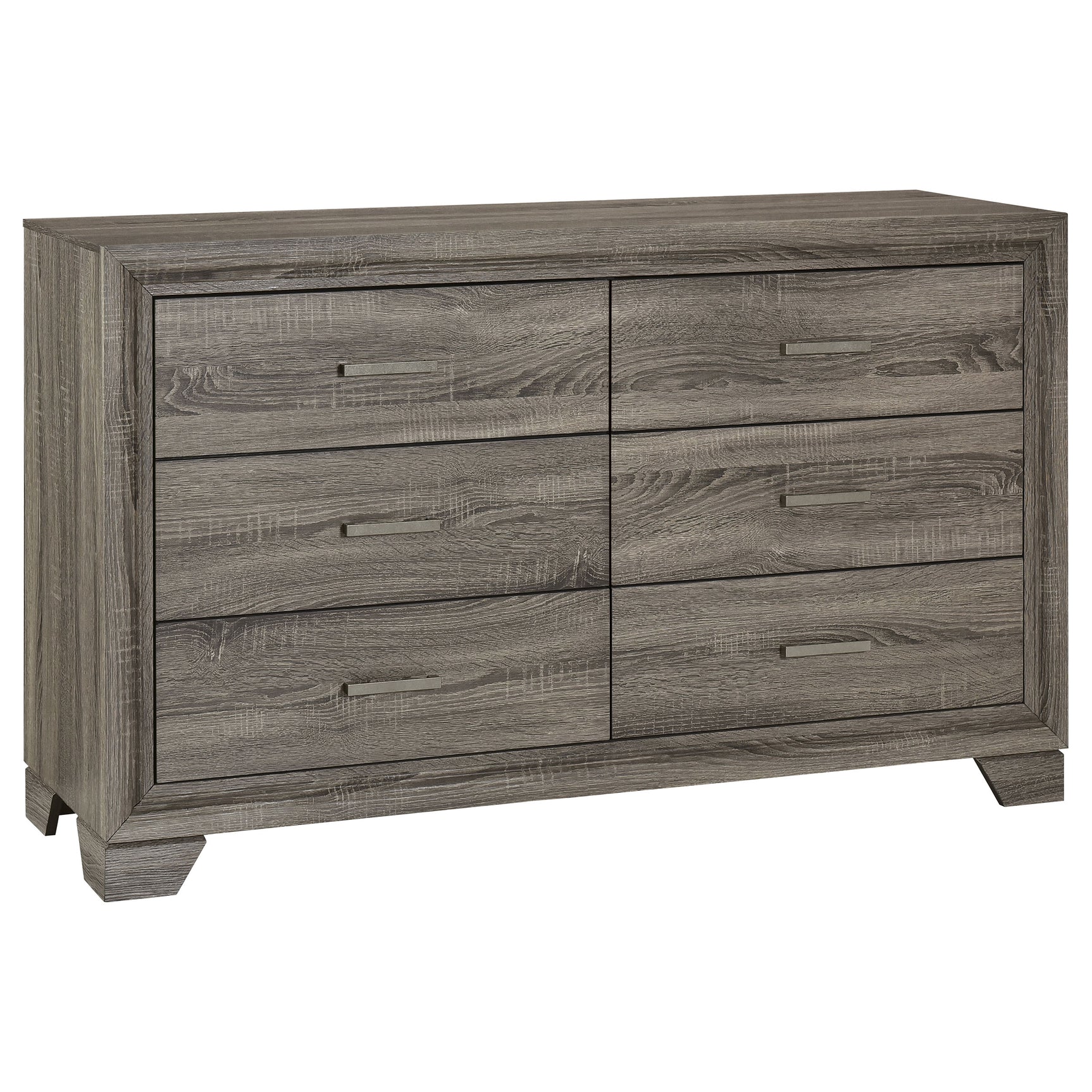Wright 5-piece Queen Bedroom Set Brown Oak - Tampa Furniture Outlet