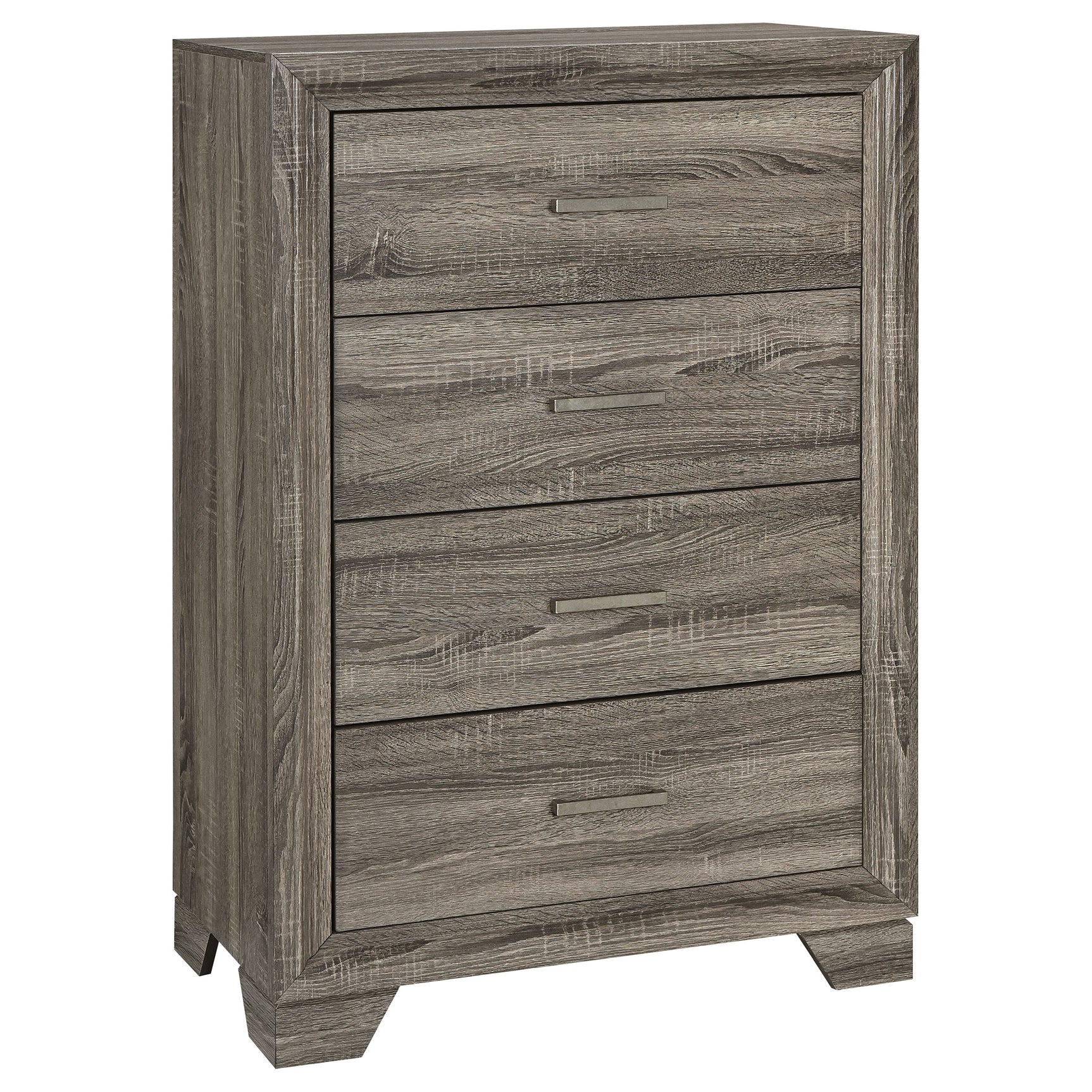 Wright 5-piece Queen Bedroom Set Brown Oak - Tampa Furniture Outlet