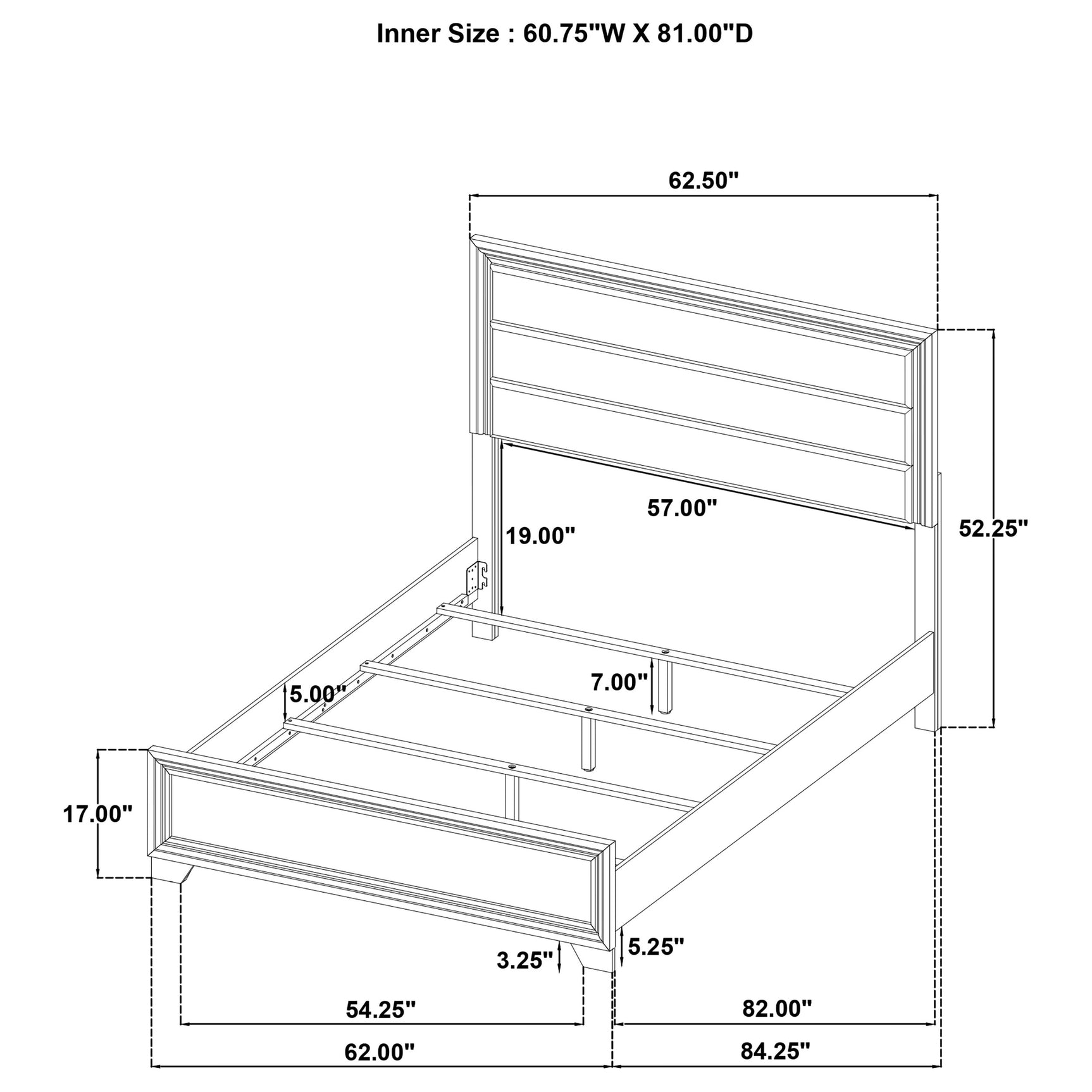 Wright 5-piece Queen Bedroom Set Brown Oak - Tampa Furniture Outlet