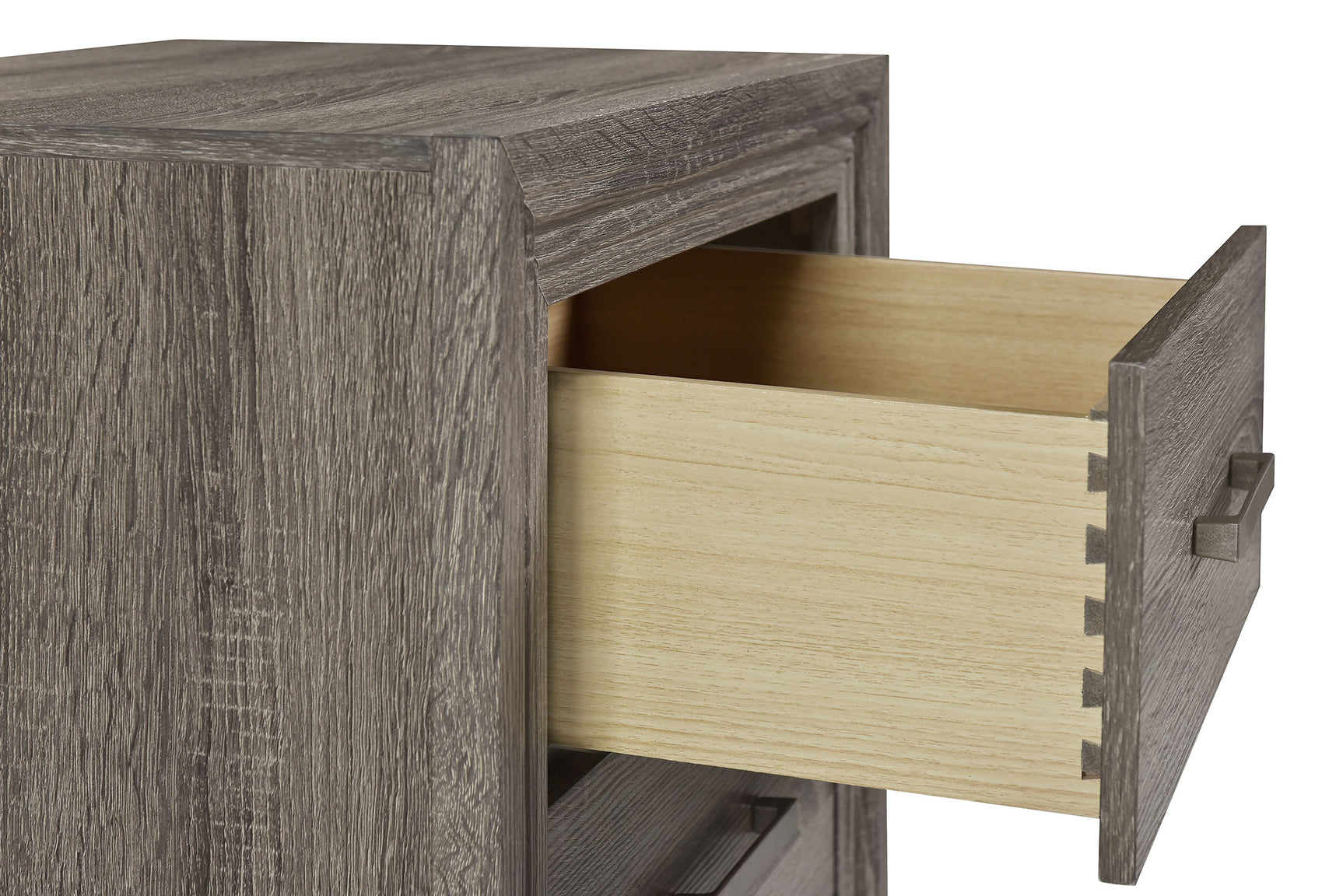 Wright 2-drawer Nightstand Bedside Table Brown Oak - Tampa Furniture Outlet