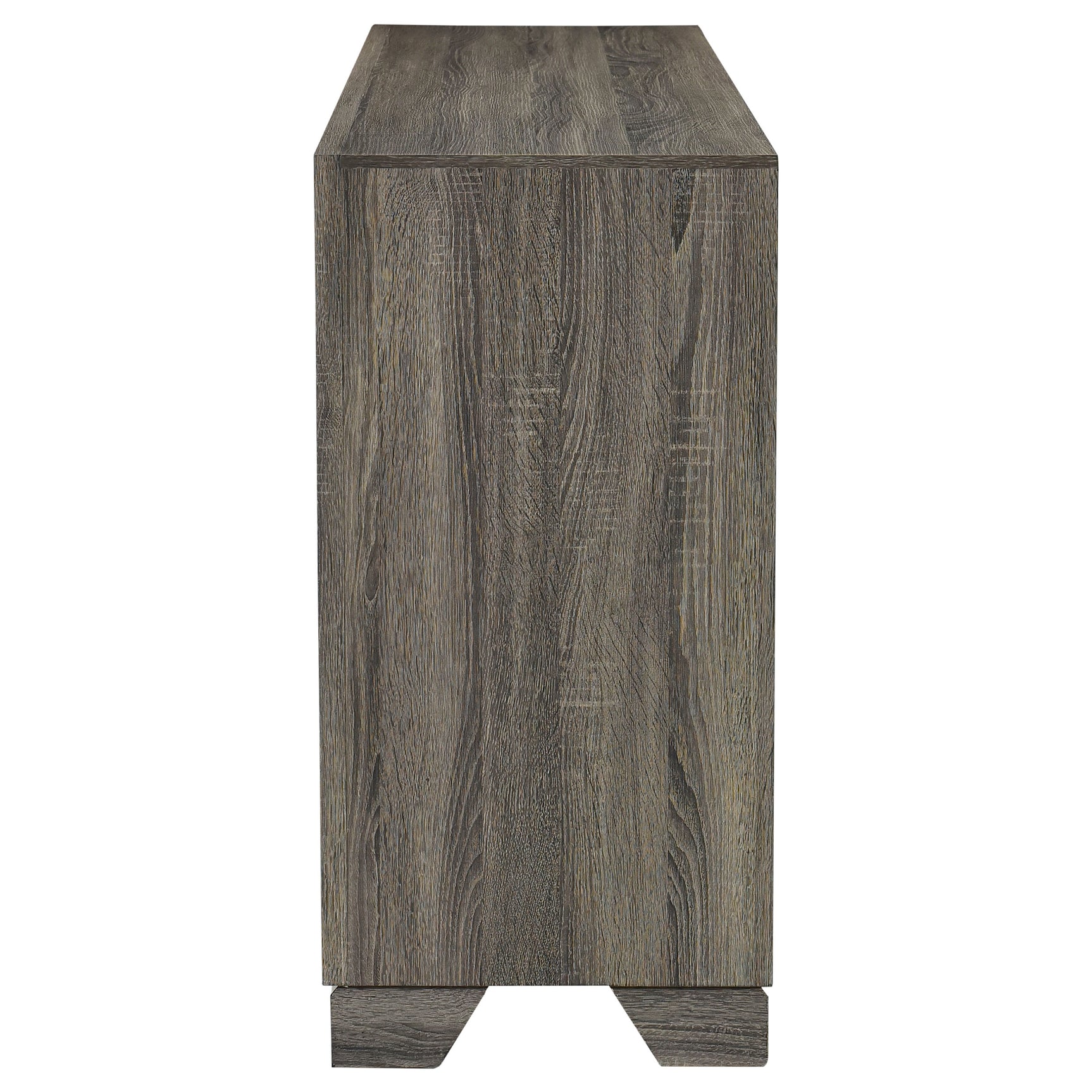 Wright 6-drawer Dresser Cabinet Brown Oak - Tampa Furniture Outlet