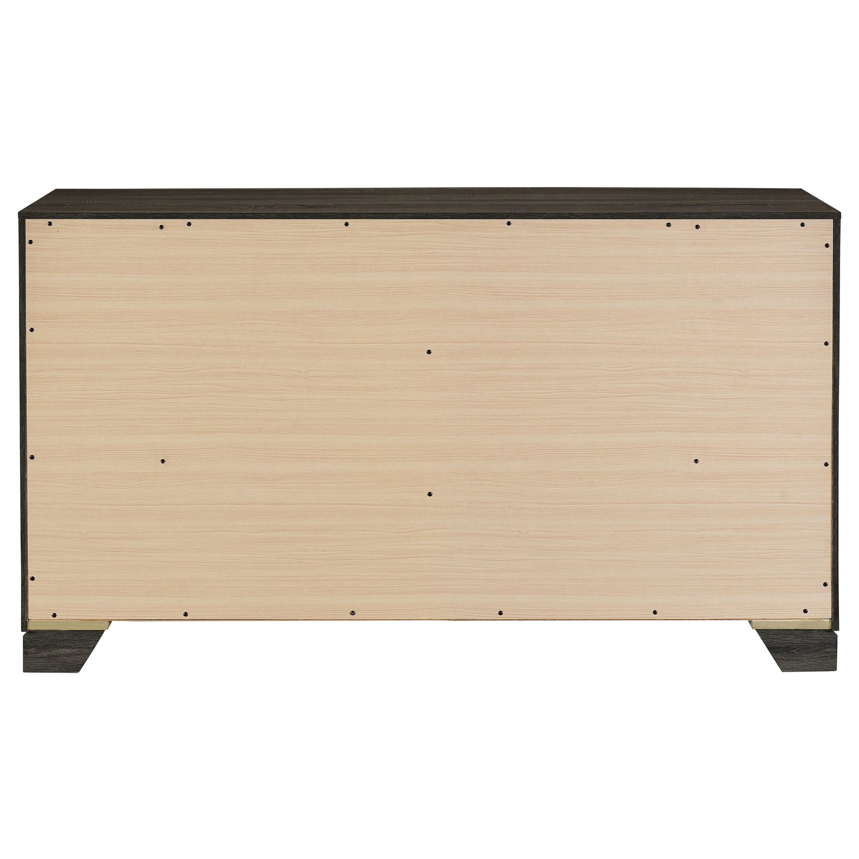 Wright 6-drawer Dresser Cabinet Brown Oak - Tampa Furniture Outlet