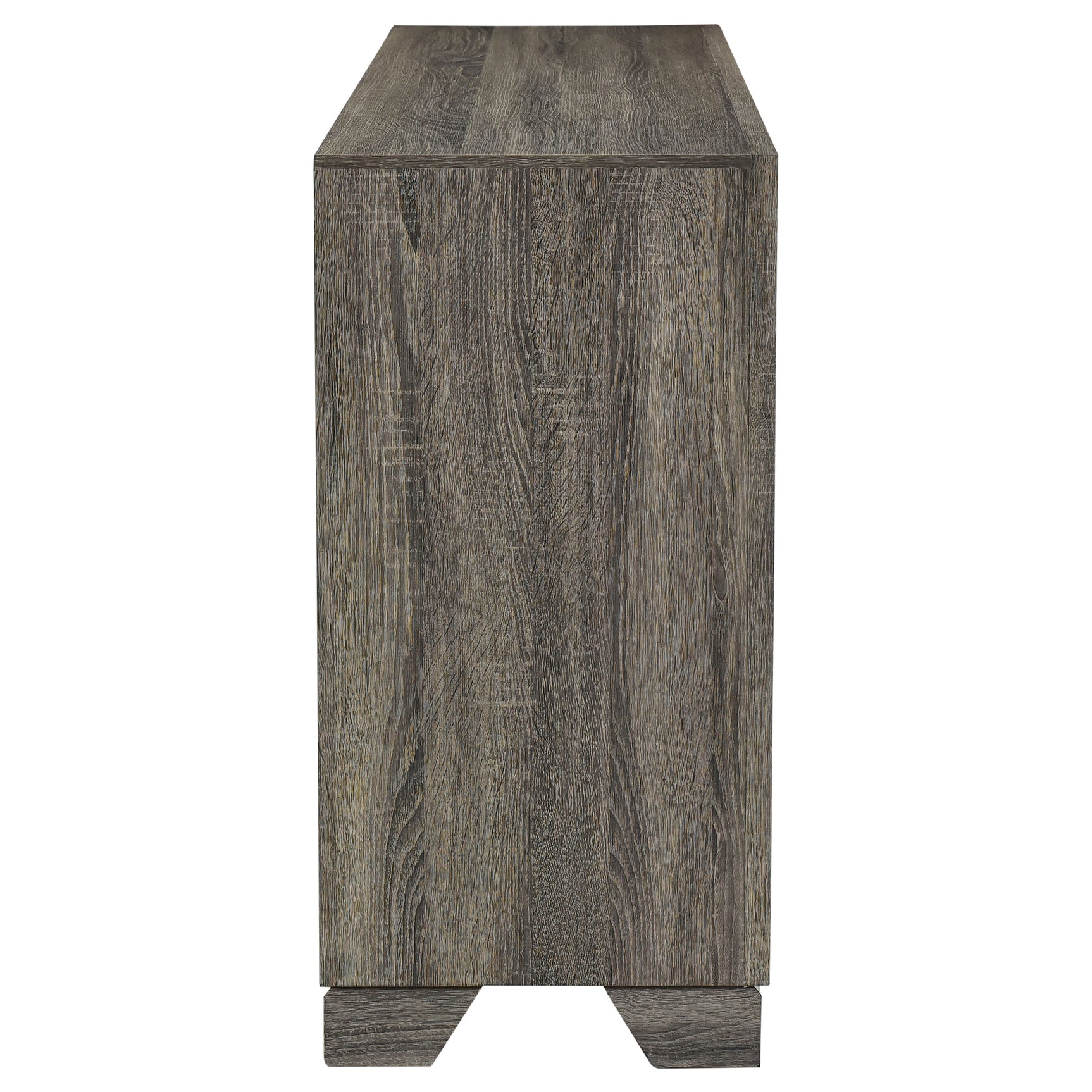 Wright 6-drawer Dresser Cabinet Brown Oak - Tampa Furniture Outlet