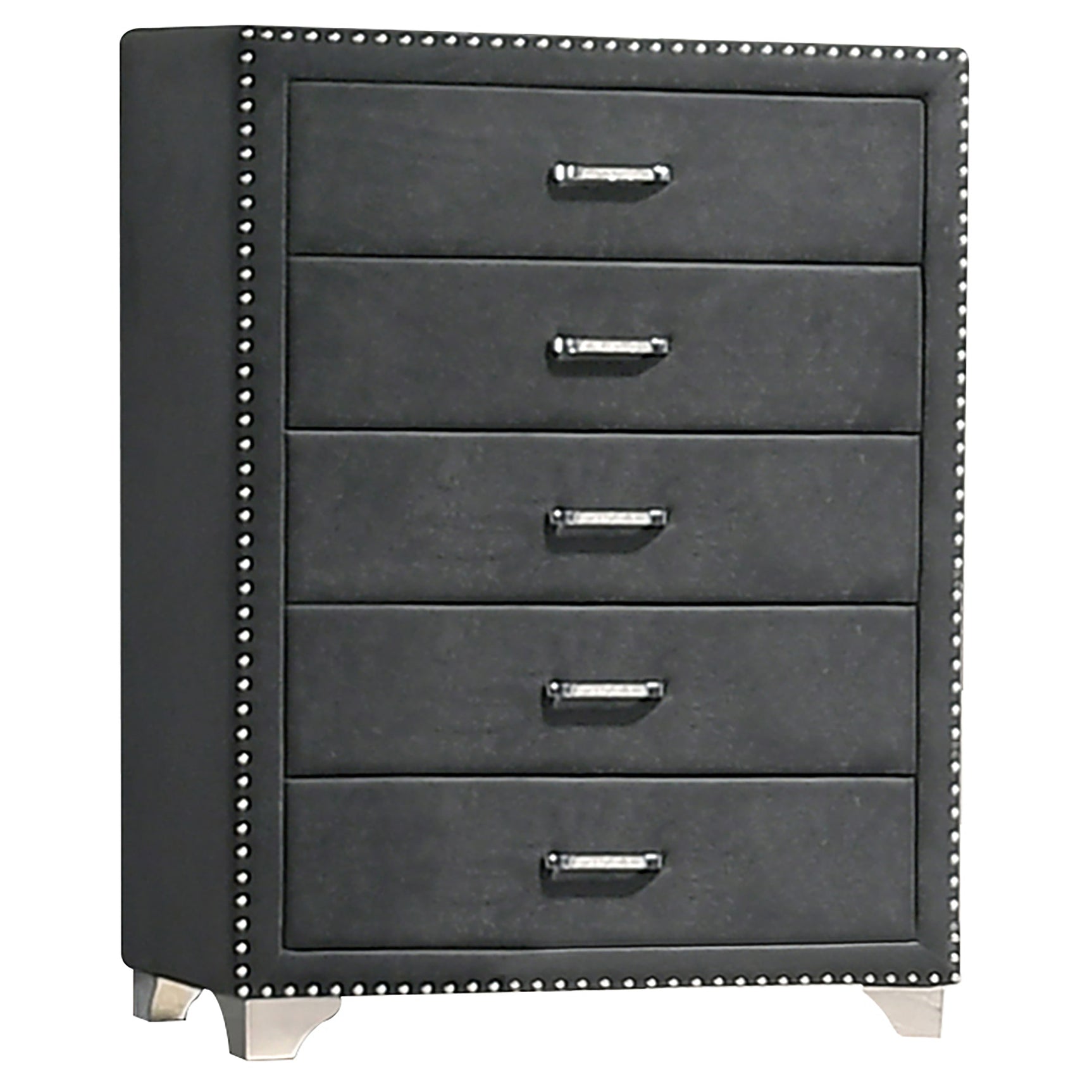 Melody 4-piece Eastern King Bedroom Set Grey - Tampa Furniture Outlet